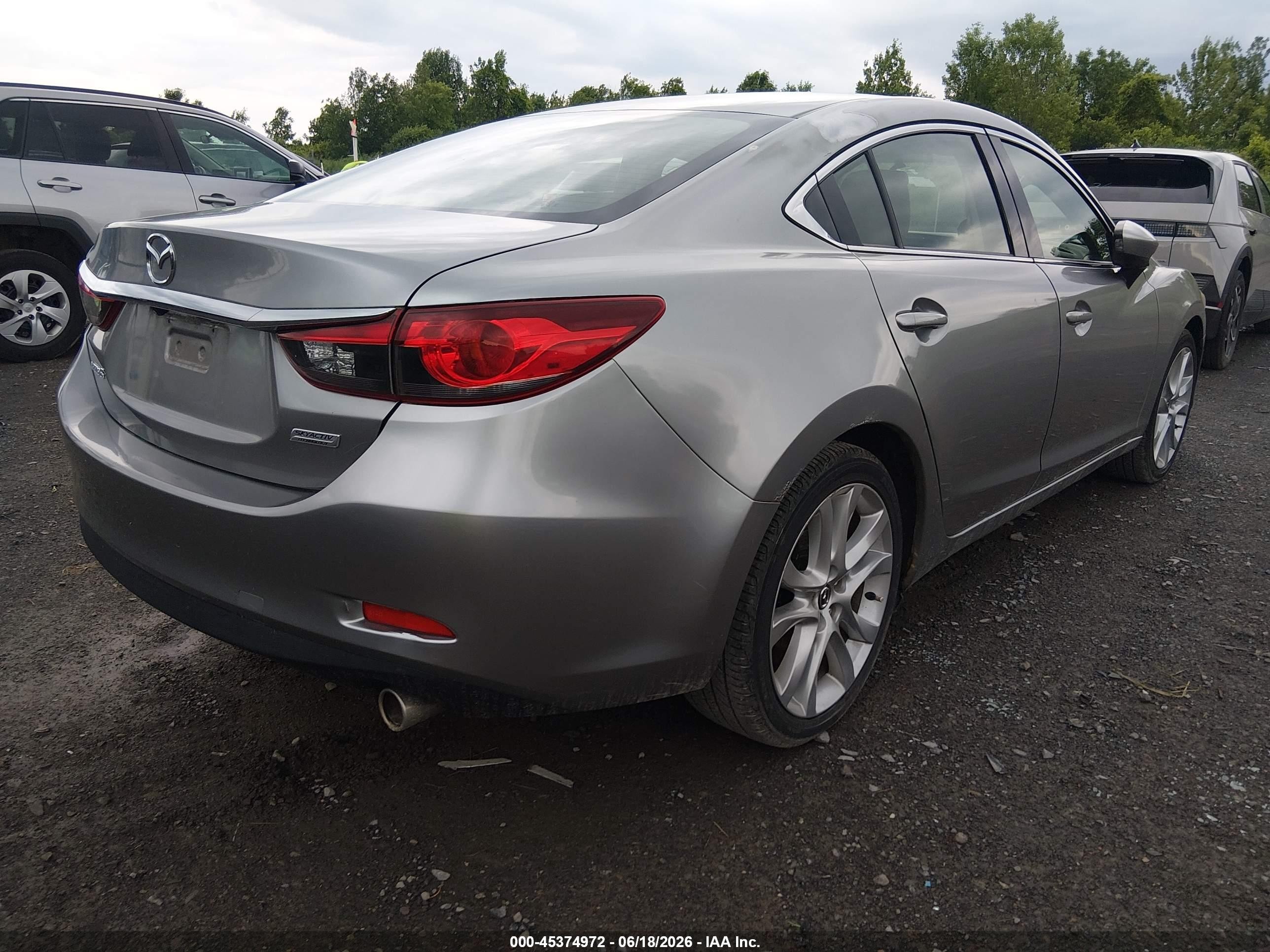 2014 Mazda Mazda6 I Touring Серебряный vin: JM1GJ1V65E1127648
