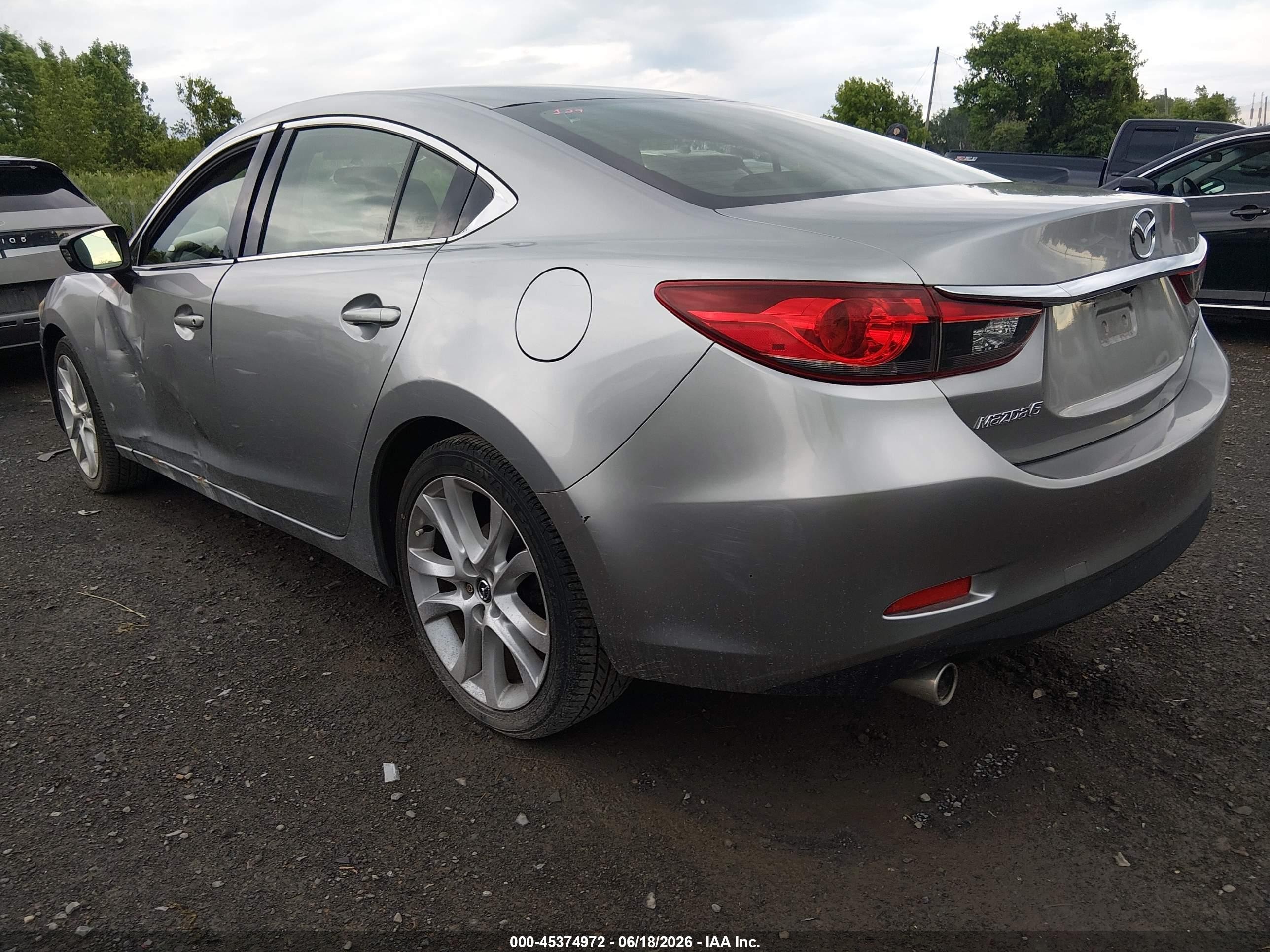 2014 Mazda Mazda6 I Touring Серебряный vin: JM1GJ1V65E1127648