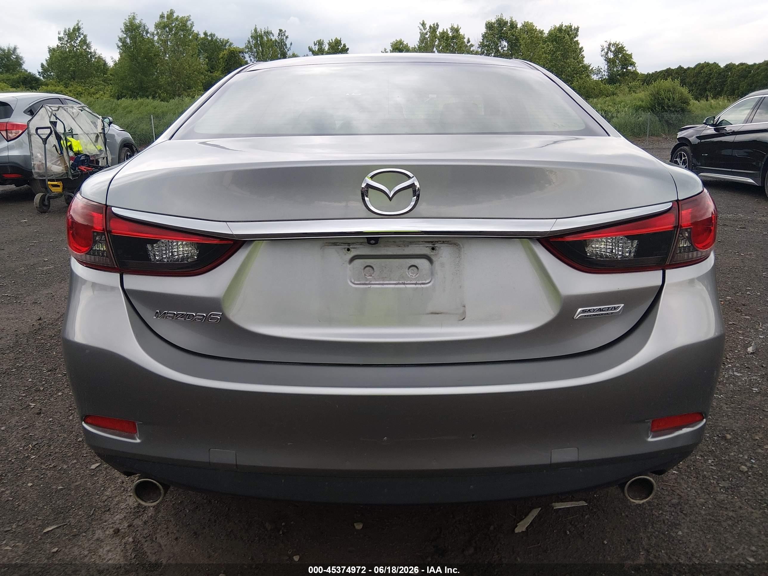 2014 Mazda Mazda6 I Touring Серебряный vin: JM1GJ1V65E1127648