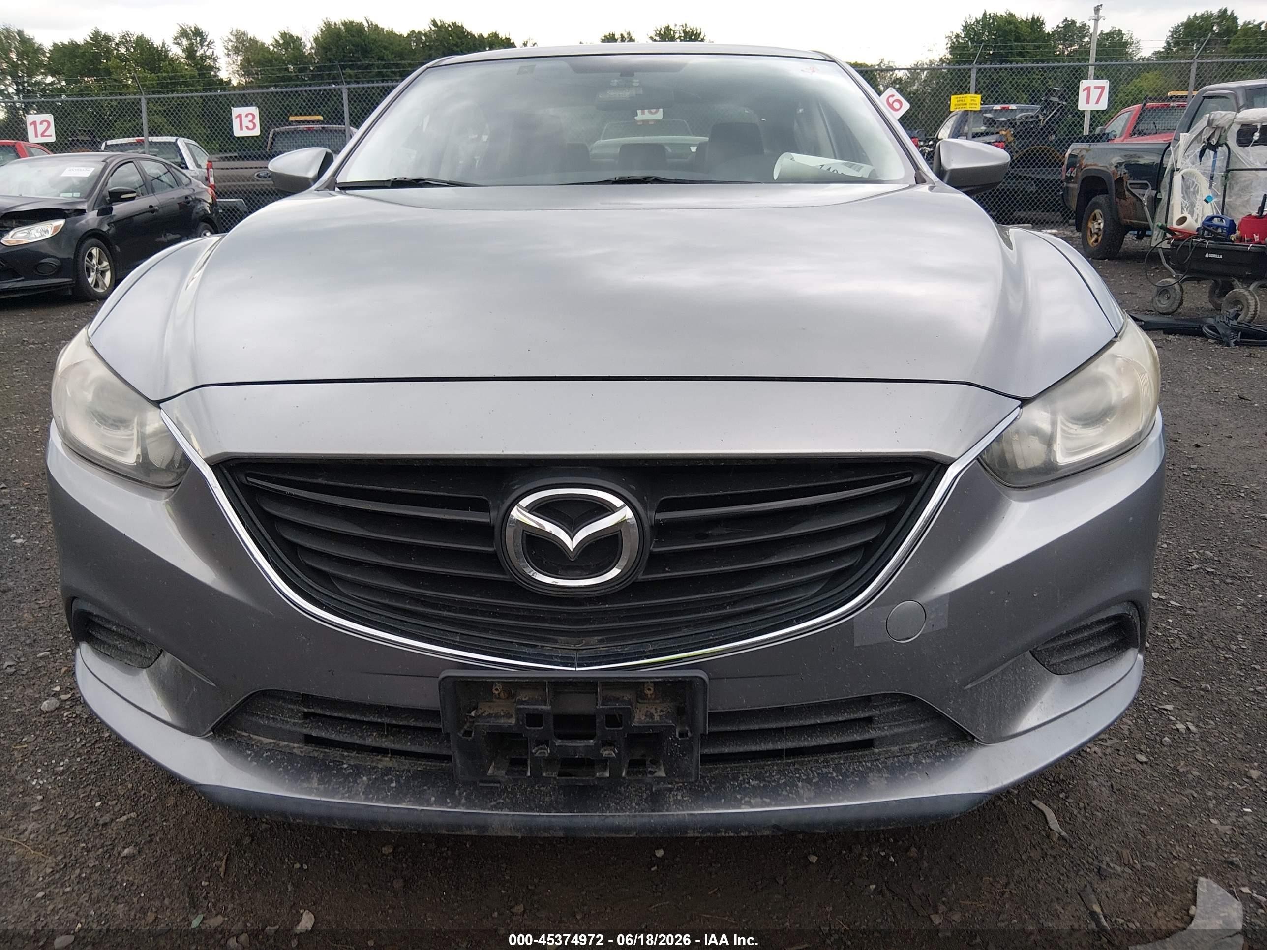 2014 Mazda Mazda6 I Touring Серебряный vin: JM1GJ1V65E1127648
