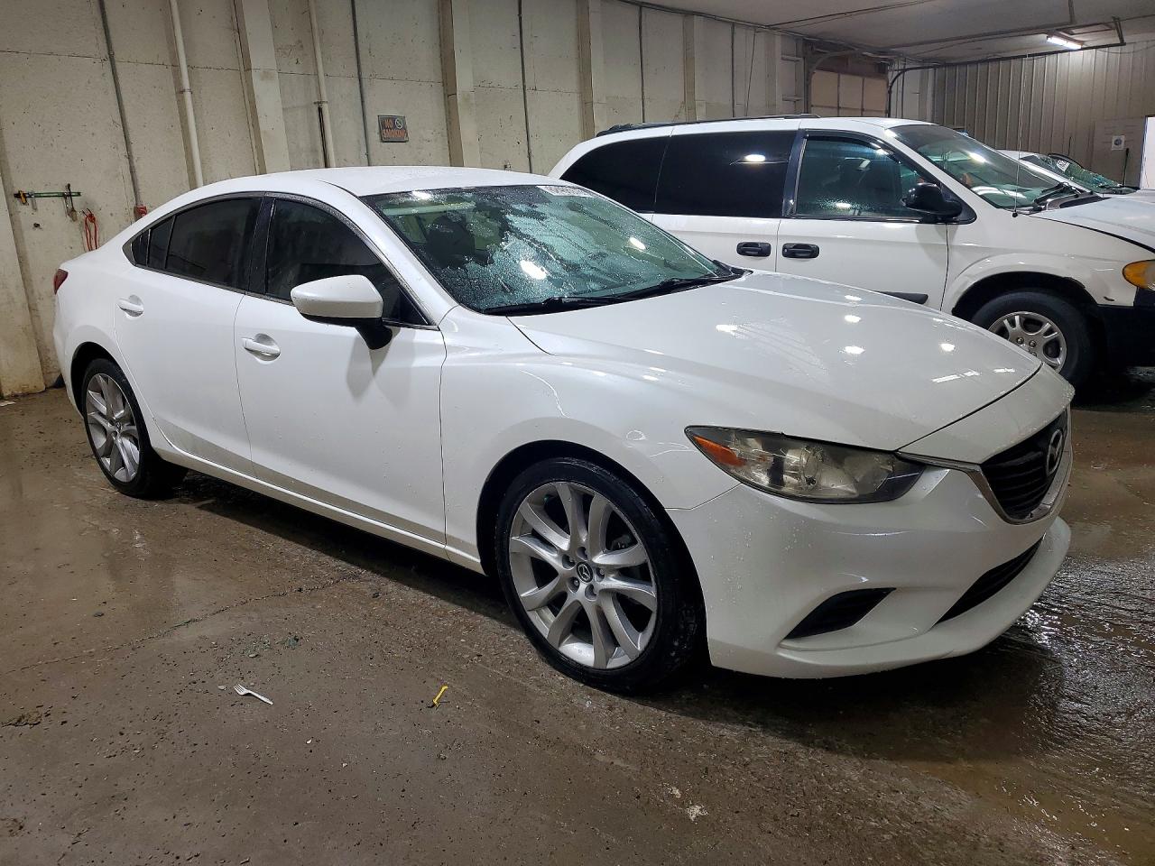2014 Mazda 6 Touring White vin: JM1GJ1V65E1129173