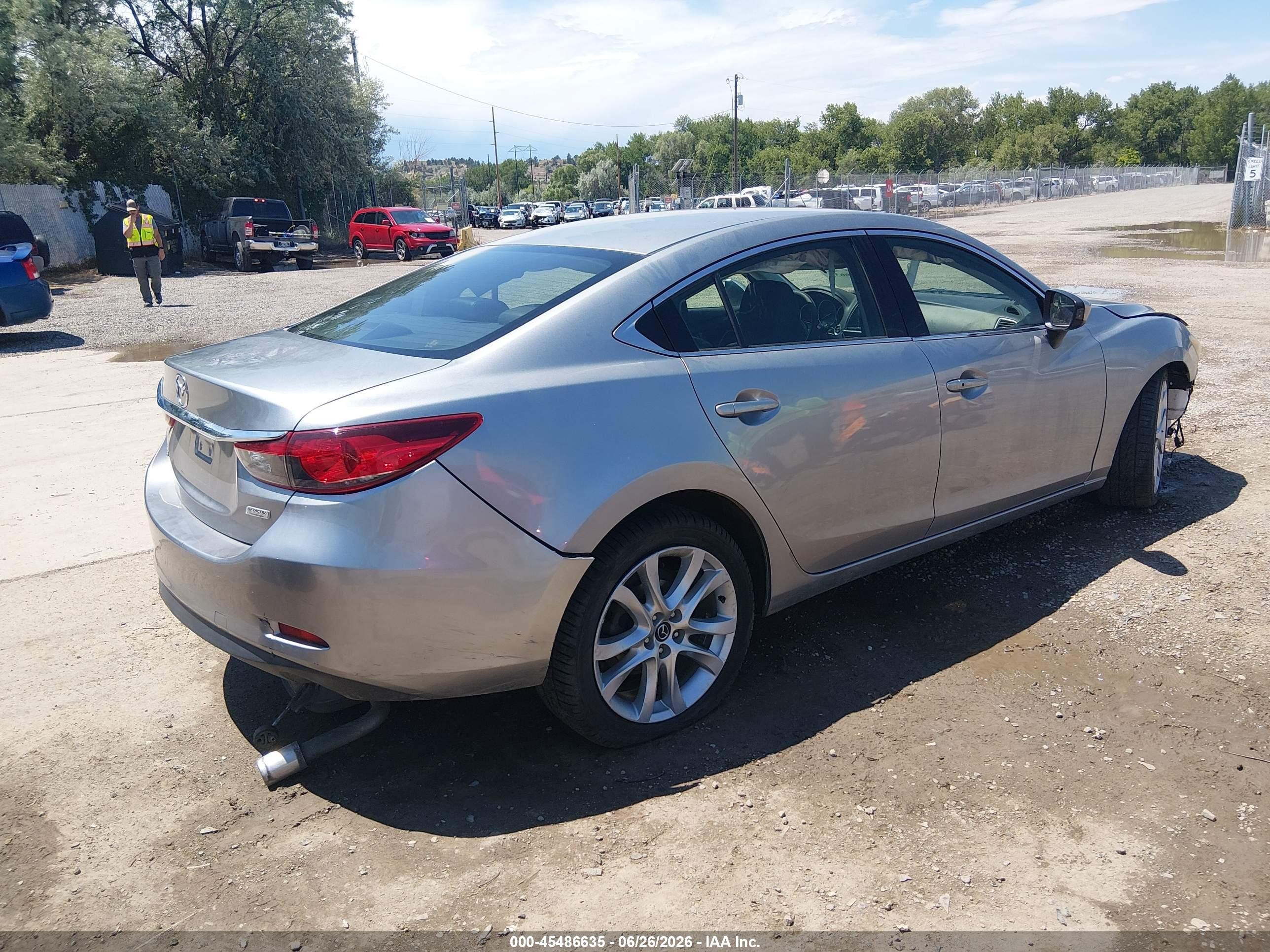 2015 Mazda Mazda6 I Touring Silver vin: JM1GJ1V65F1175815