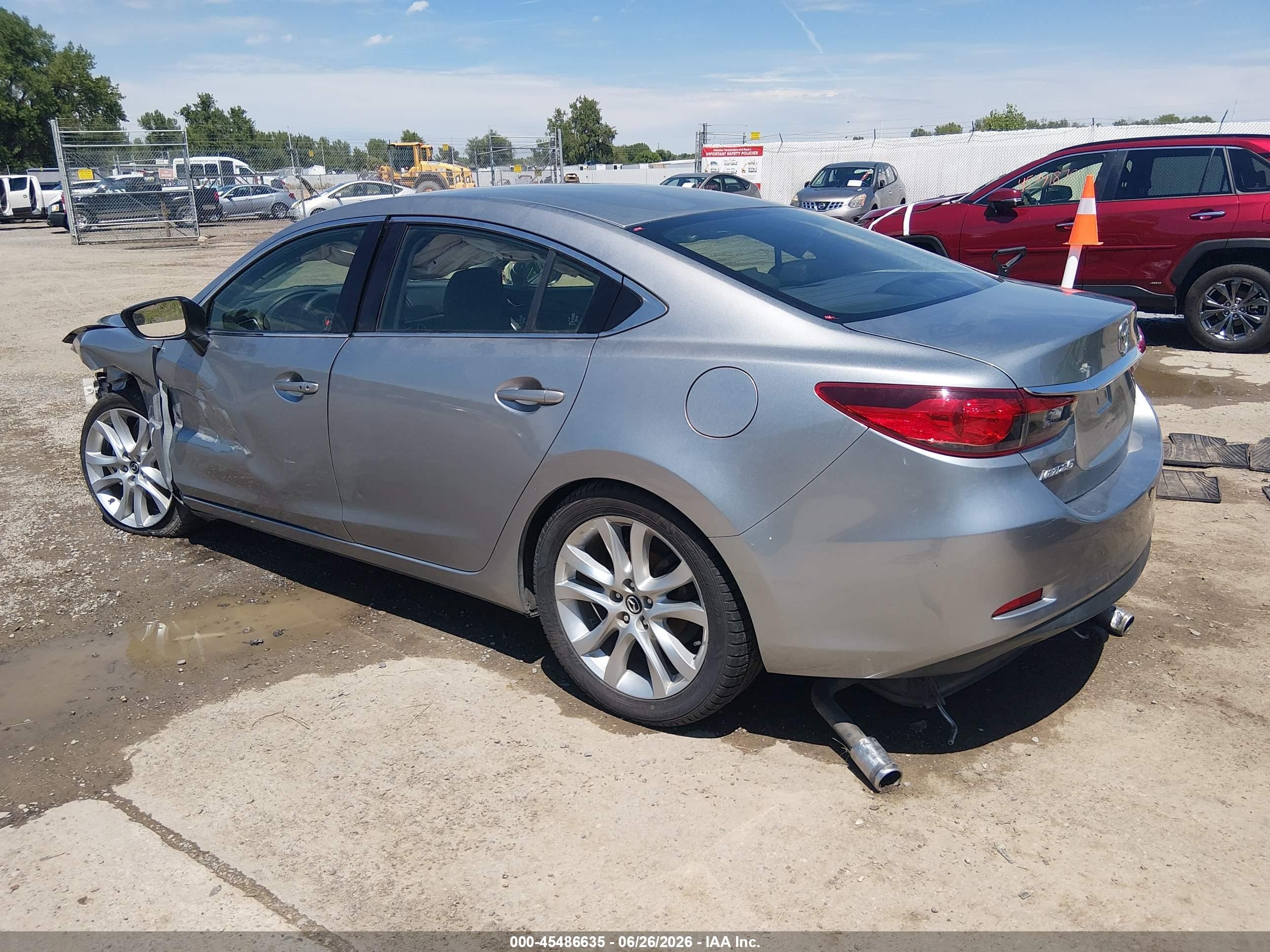 2015 Mazda Mazda6 I Touring Silver vin: JM1GJ1V65F1175815