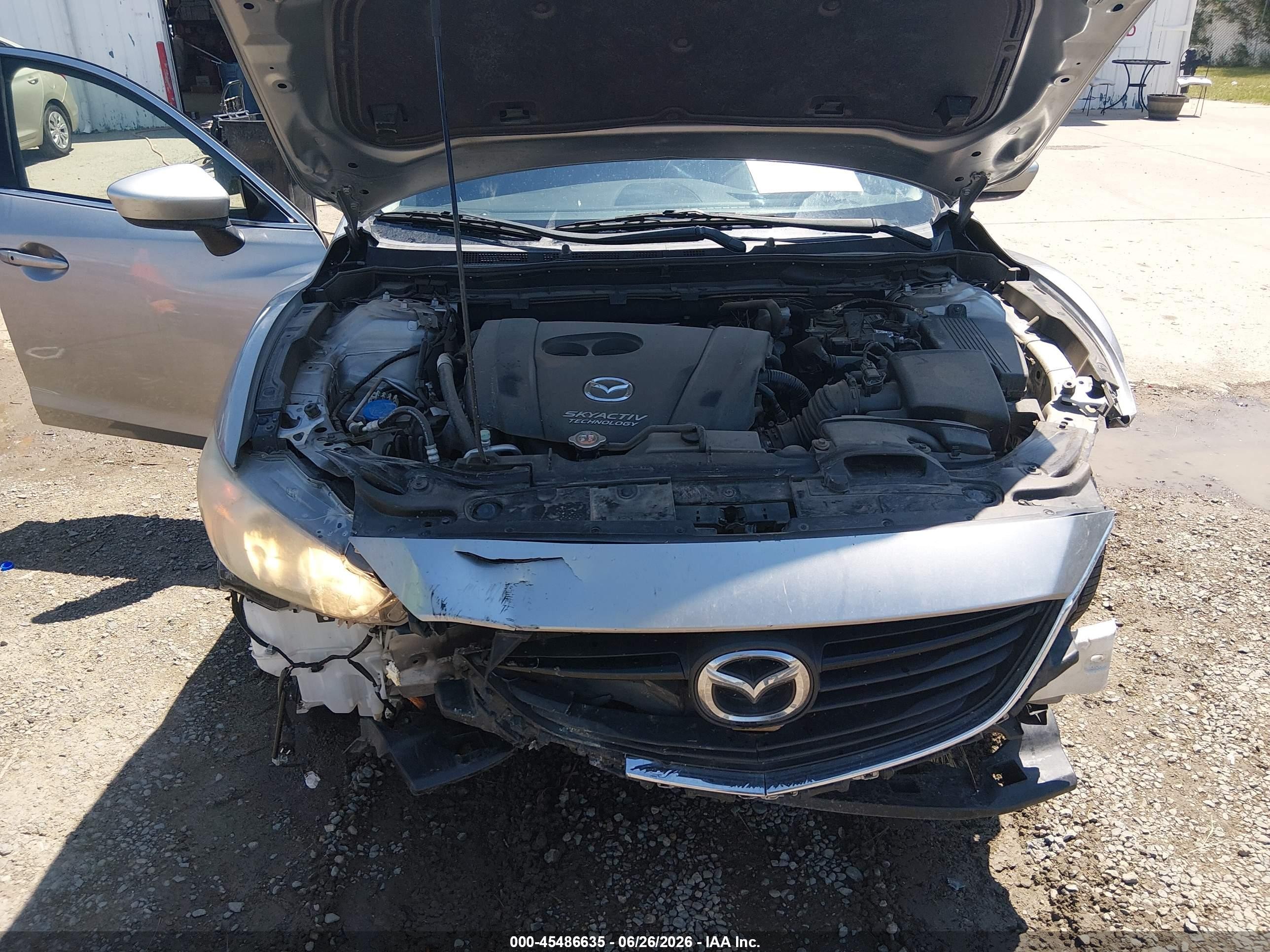 2015 Mazda Mazda6 I Touring Silver vin: JM1GJ1V65F1175815