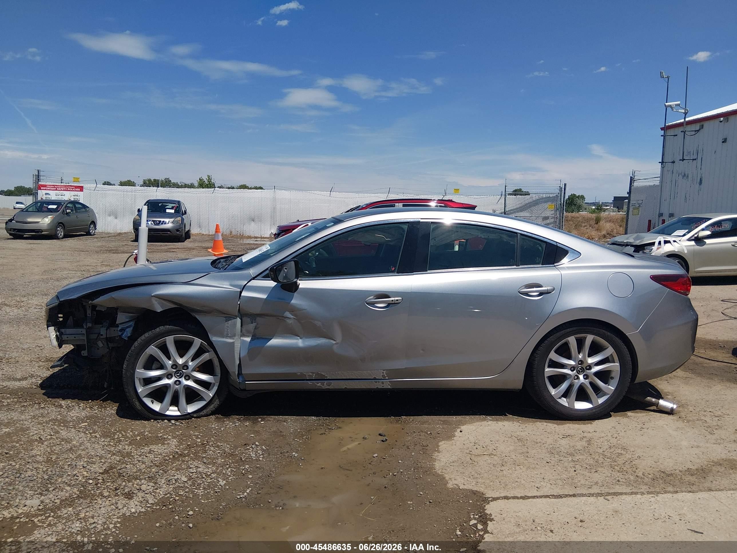 2015 Mazda Mazda6 I Touring Silver vin: JM1GJ1V65F1175815