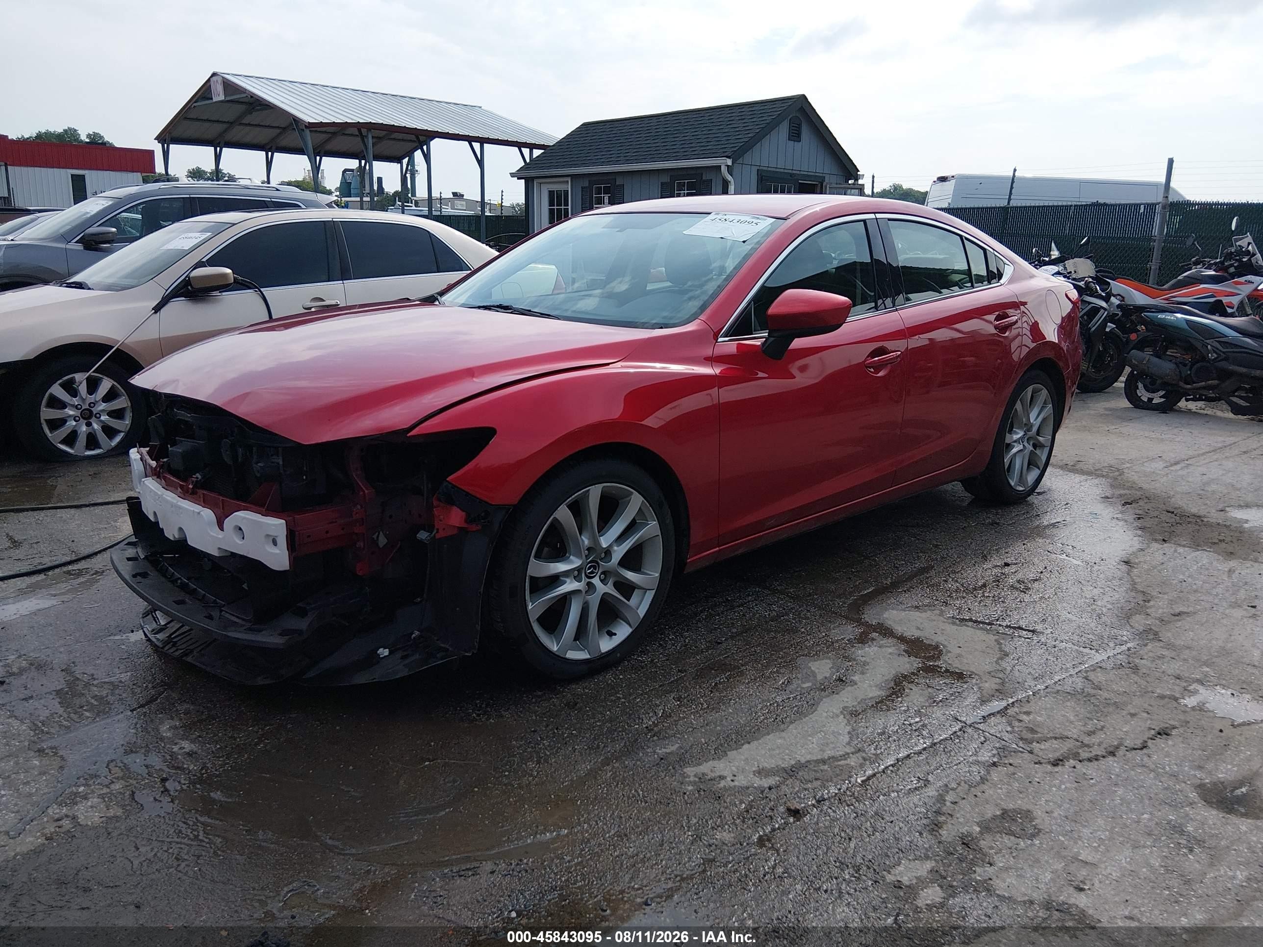 2014 Mazda Mazda6 I Touring Red vin: JM1GJ1V66E1117565