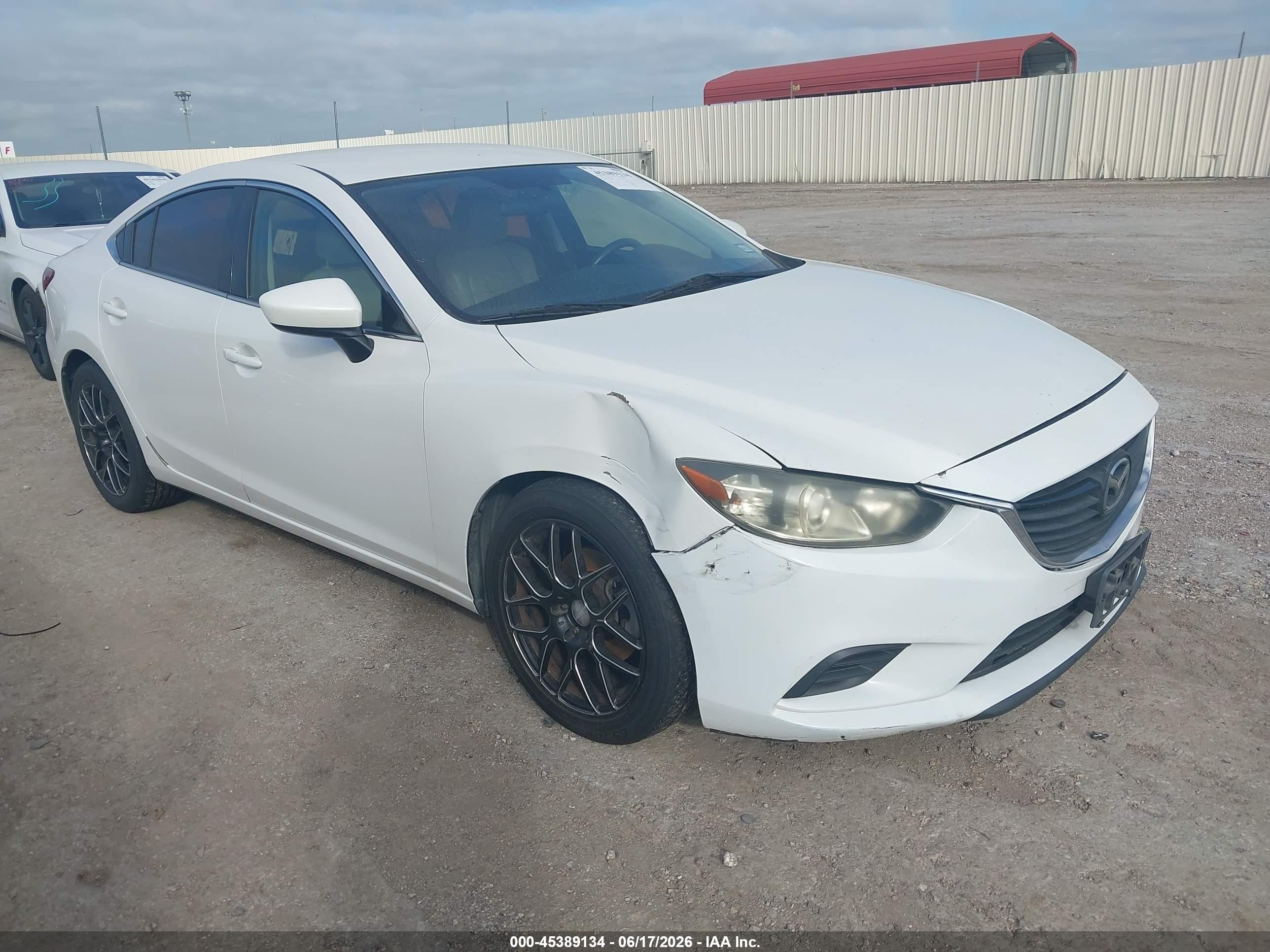 2014 Mazda Mazda6   White vin: JM1GJ1V67E1136500