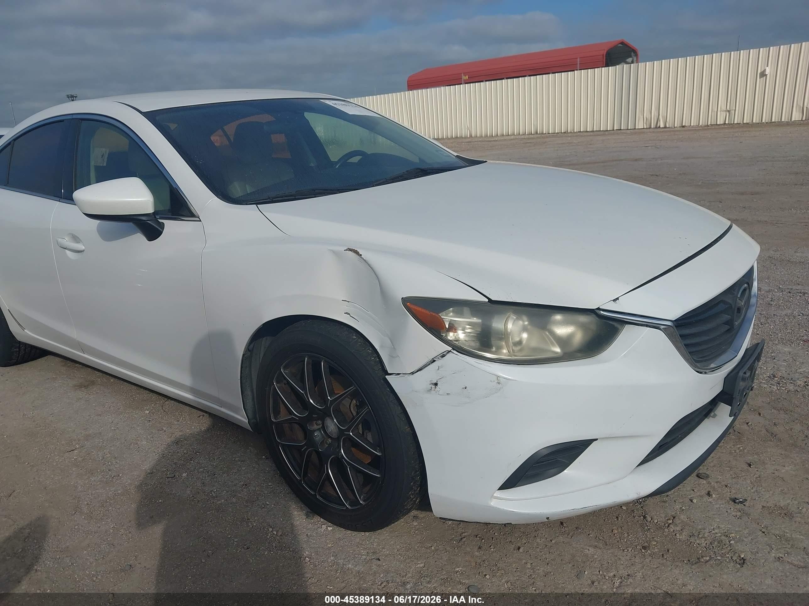 2014 Mazda Mazda6   White vin: JM1GJ1V67E1136500