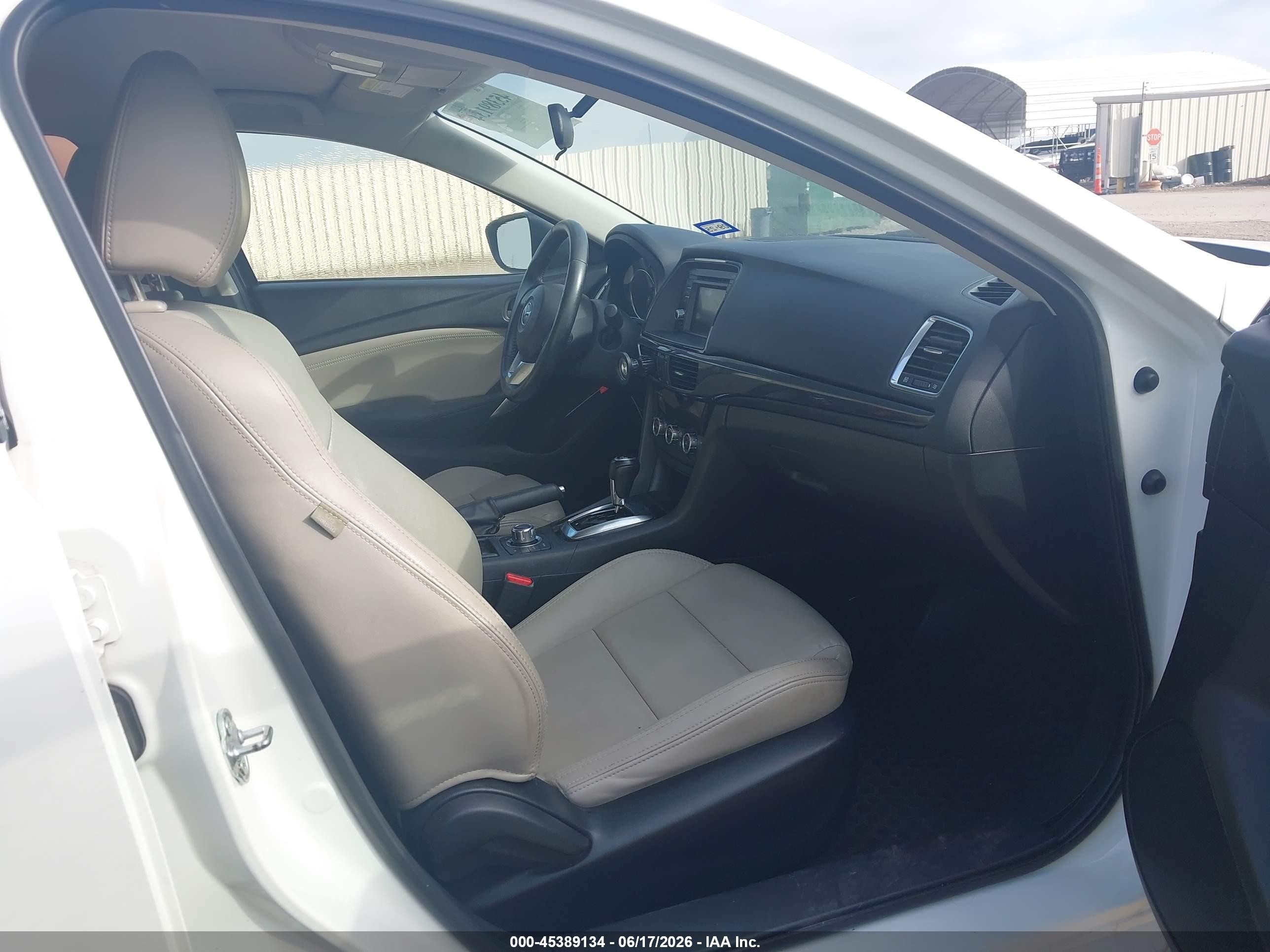 2014 Mazda Mazda6   White vin: JM1GJ1V67E1136500