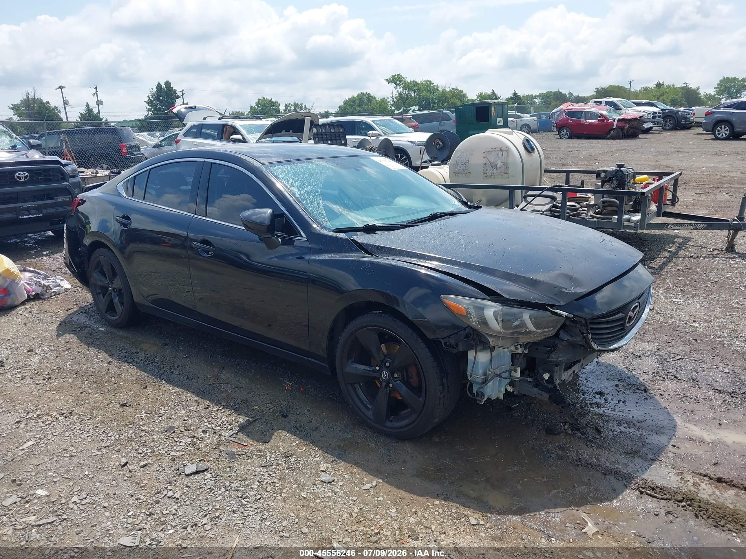 2014 Mazda Mazda6 I Touring Black vin: JM1GJ1V67E1157783