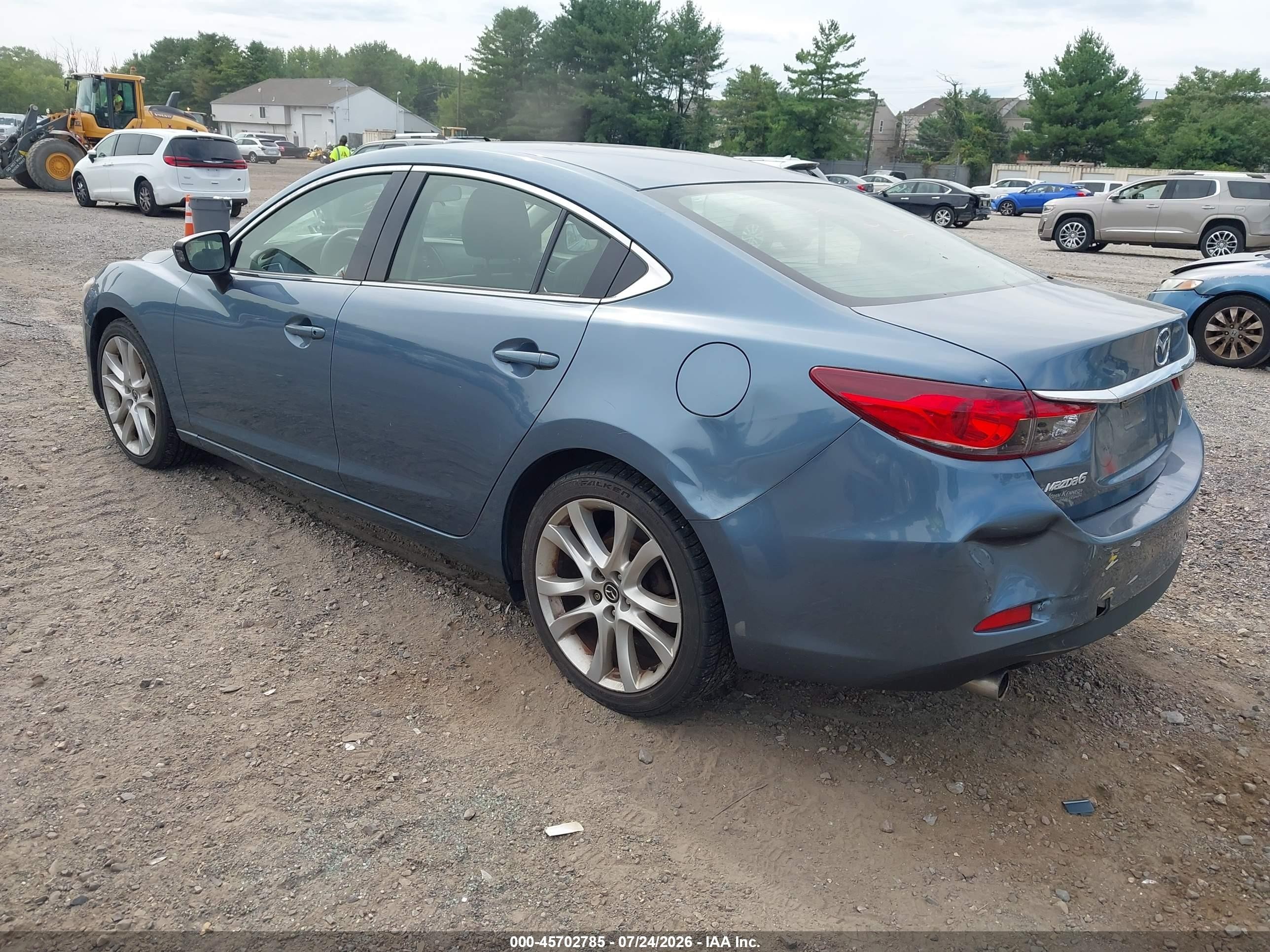 2014 Mazda Mazda6 I Touring Blue vin: JM1GJ1V67E1158111