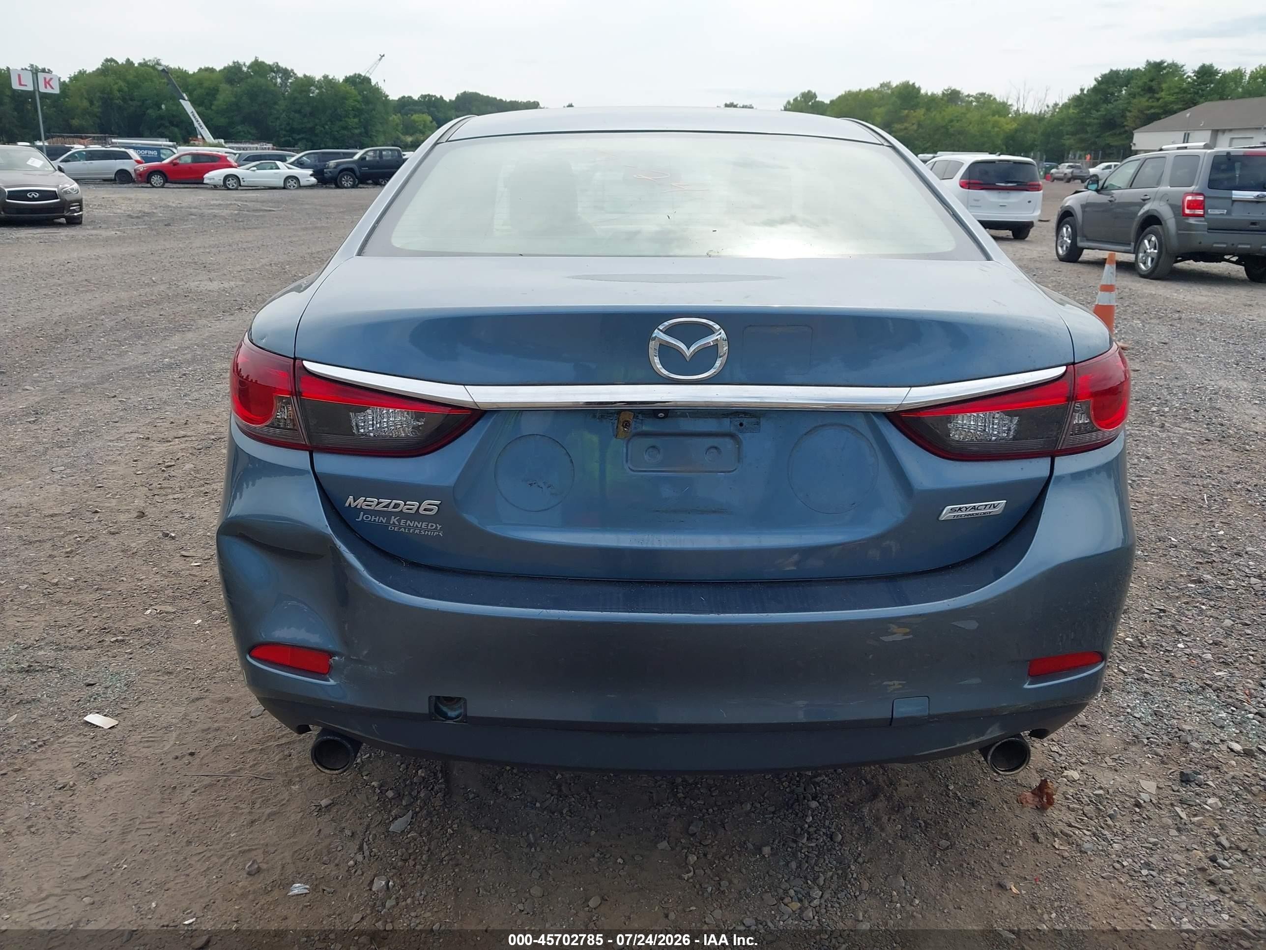 2014 Mazda Mazda6 I Touring Blue vin: JM1GJ1V67E1158111