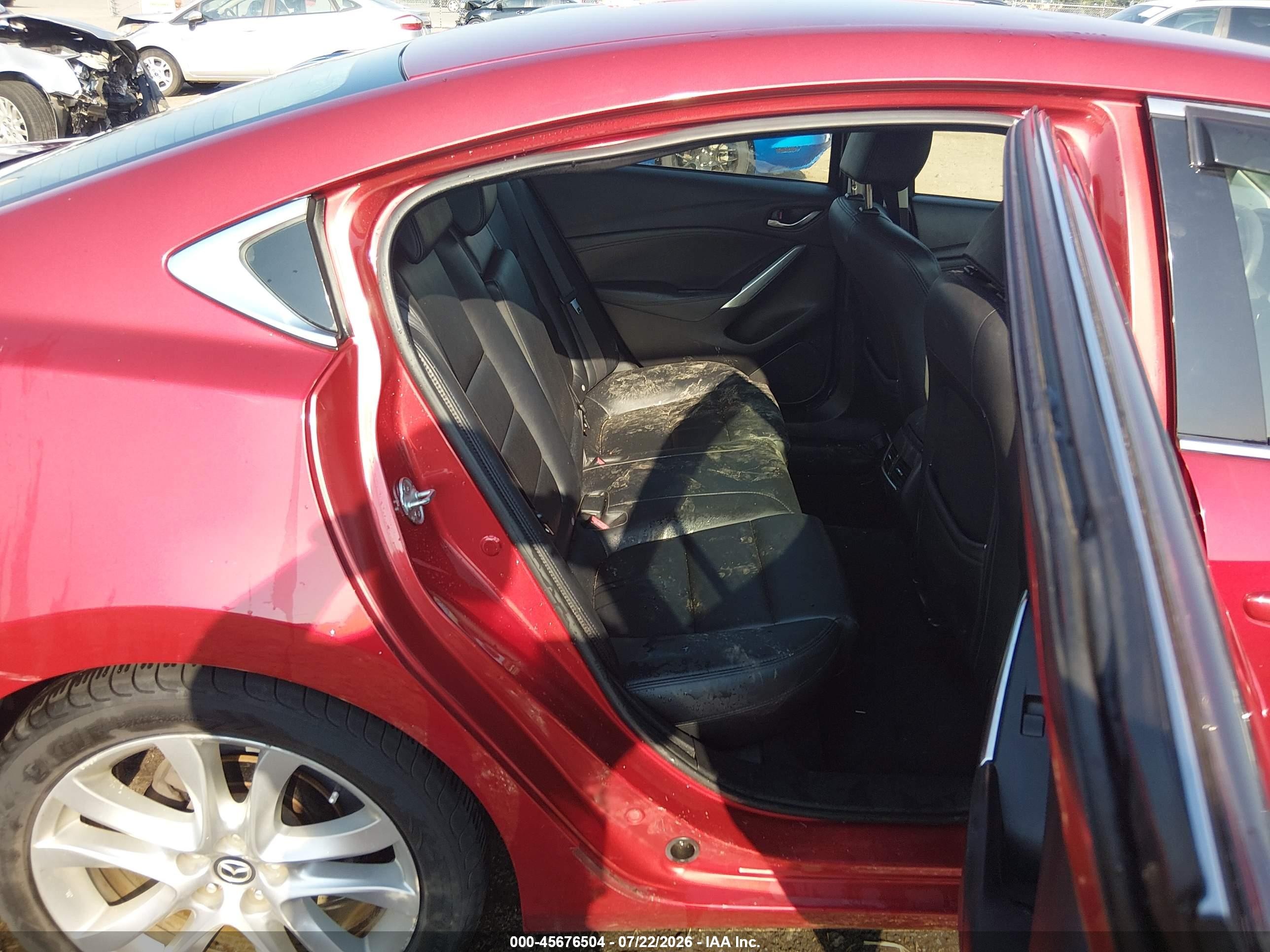 2014 Mazda Mazda6 I Touring Красный vin: JM1GJ1V67E1161493