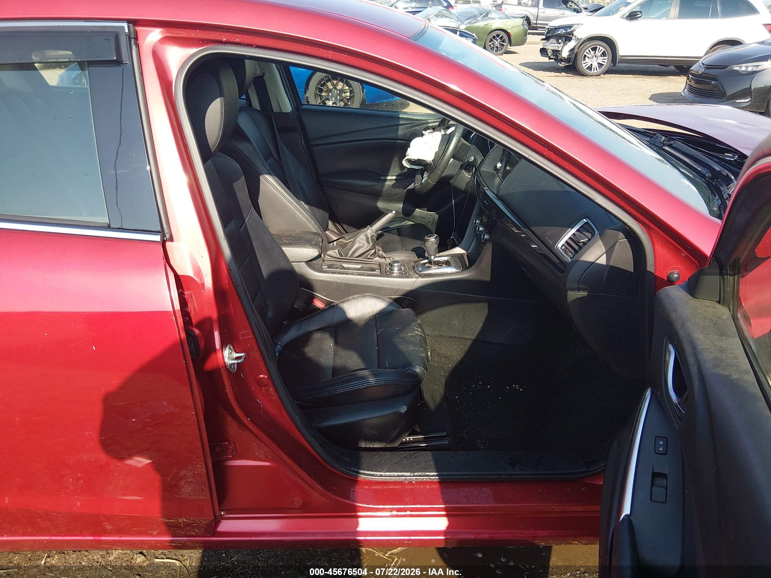 2014 Mazda Mazda6 I Touring Красный vin: JM1GJ1V67E1161493