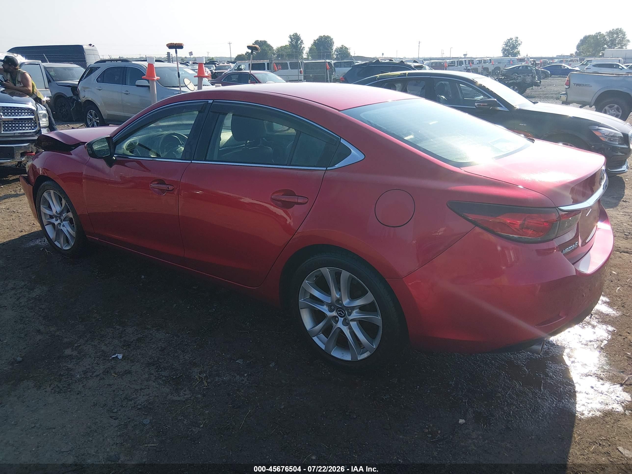 2014 Mazda Mazda6 I Touring Красный vin: JM1GJ1V67E1161493