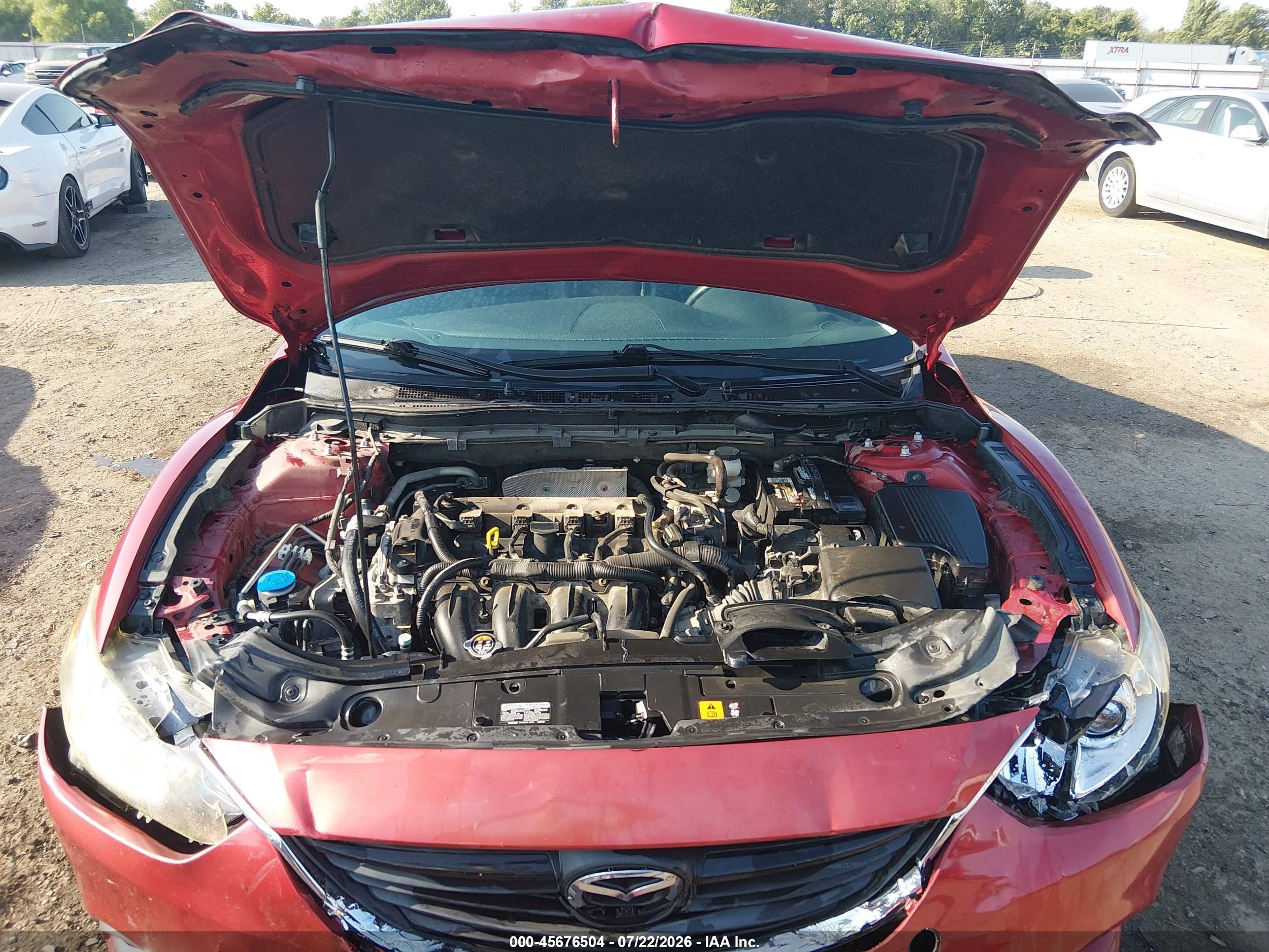 2014 Mazda Mazda6 I Touring Красный vin: JM1GJ1V67E1161493