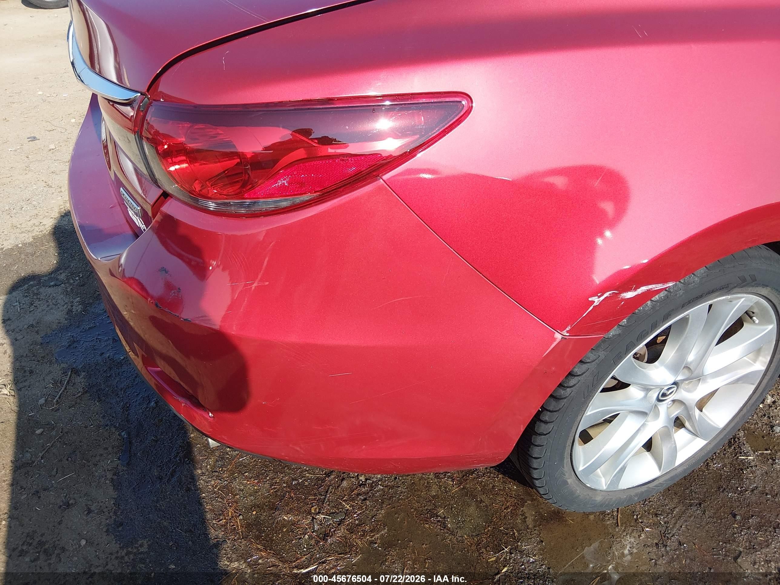 2014 Mazda Mazda6 I Touring Красный vin: JM1GJ1V67E1161493