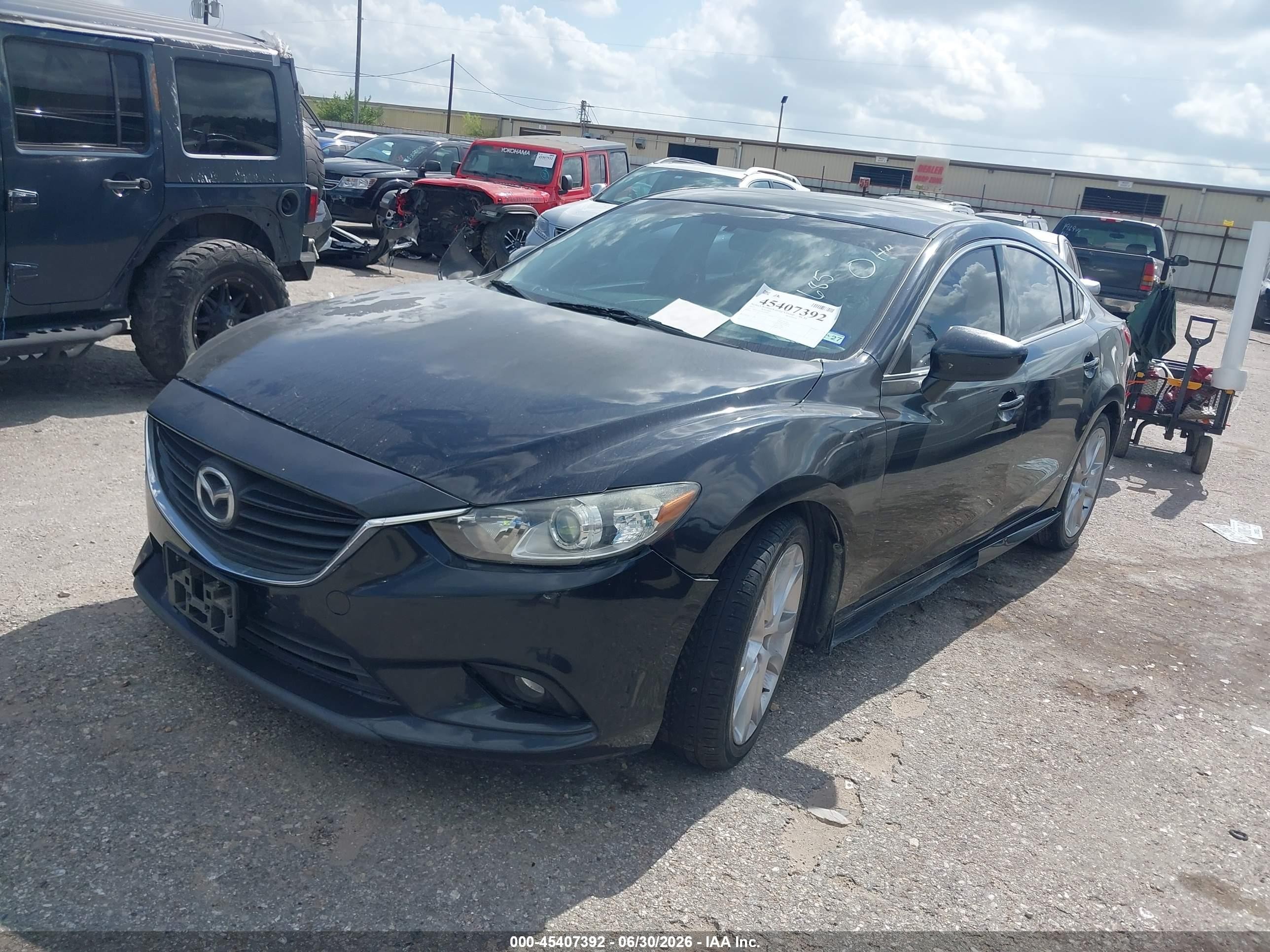 2015 Mazda Mazda6 I Touring Black vin: JM1GJ1V67F1164685