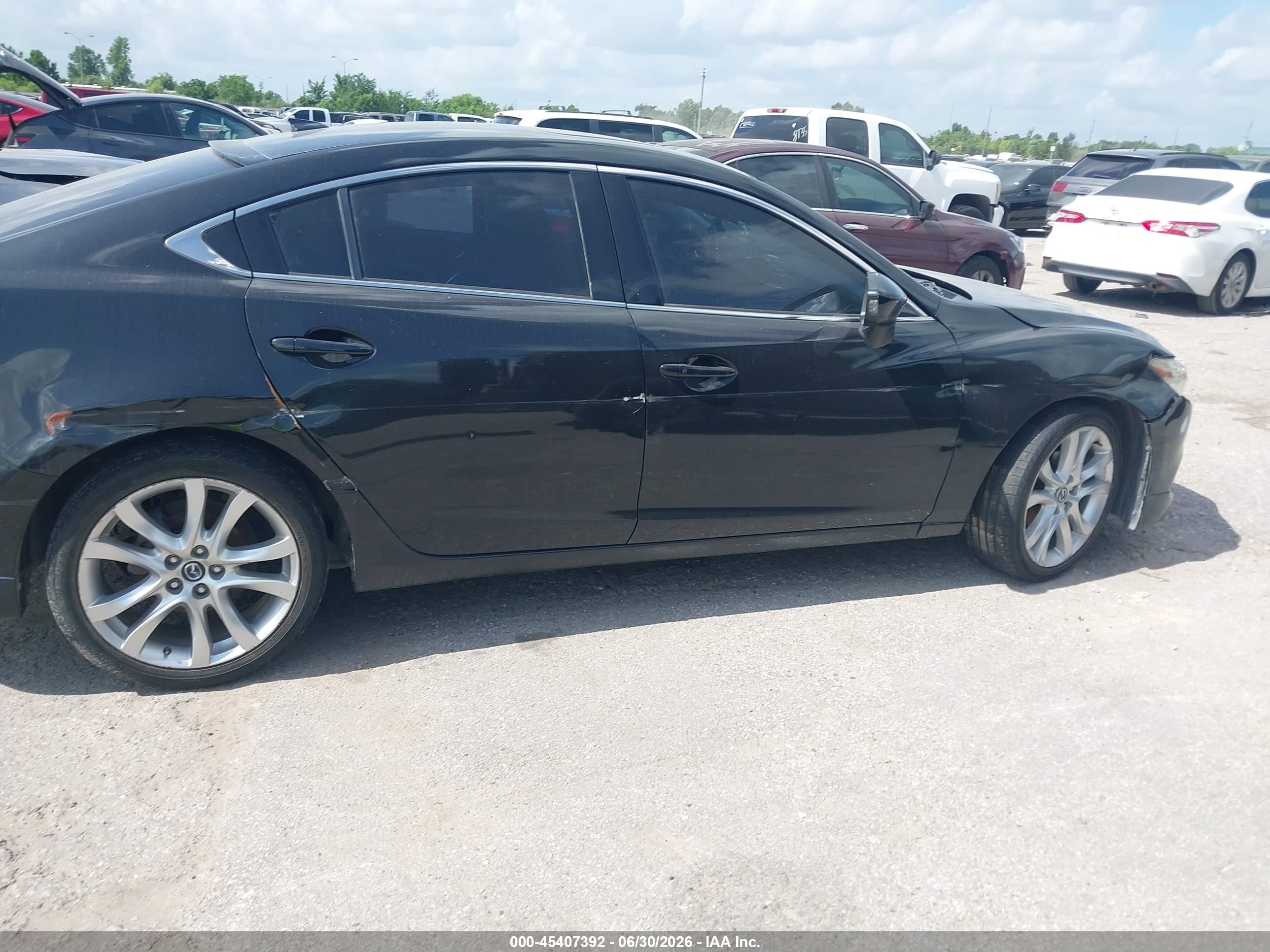 2015 Mazda Mazda6 I Touring Black vin: JM1GJ1V67F1164685