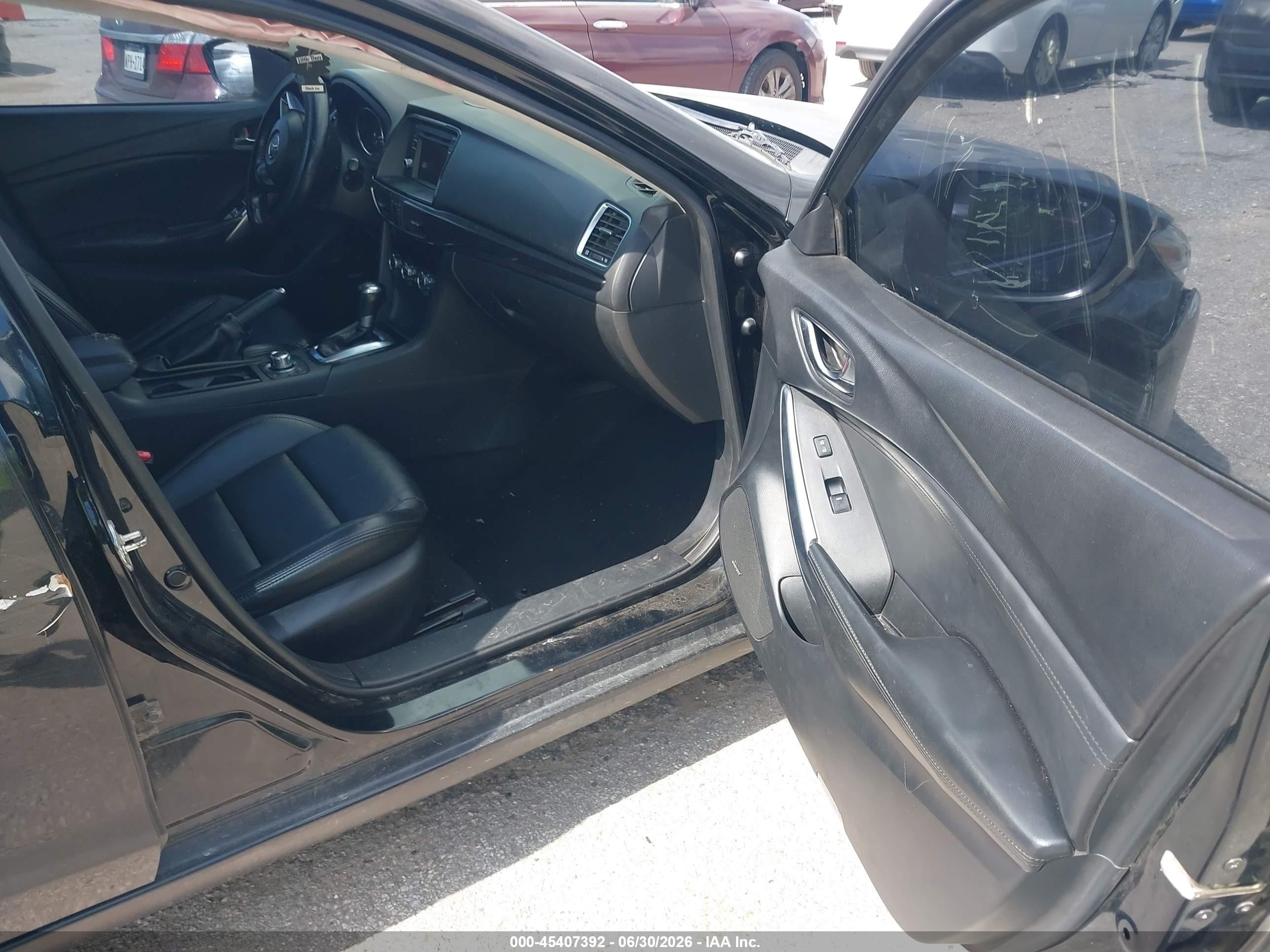 2015 Mazda Mazda6 I Touring Black vin: JM1GJ1V67F1164685