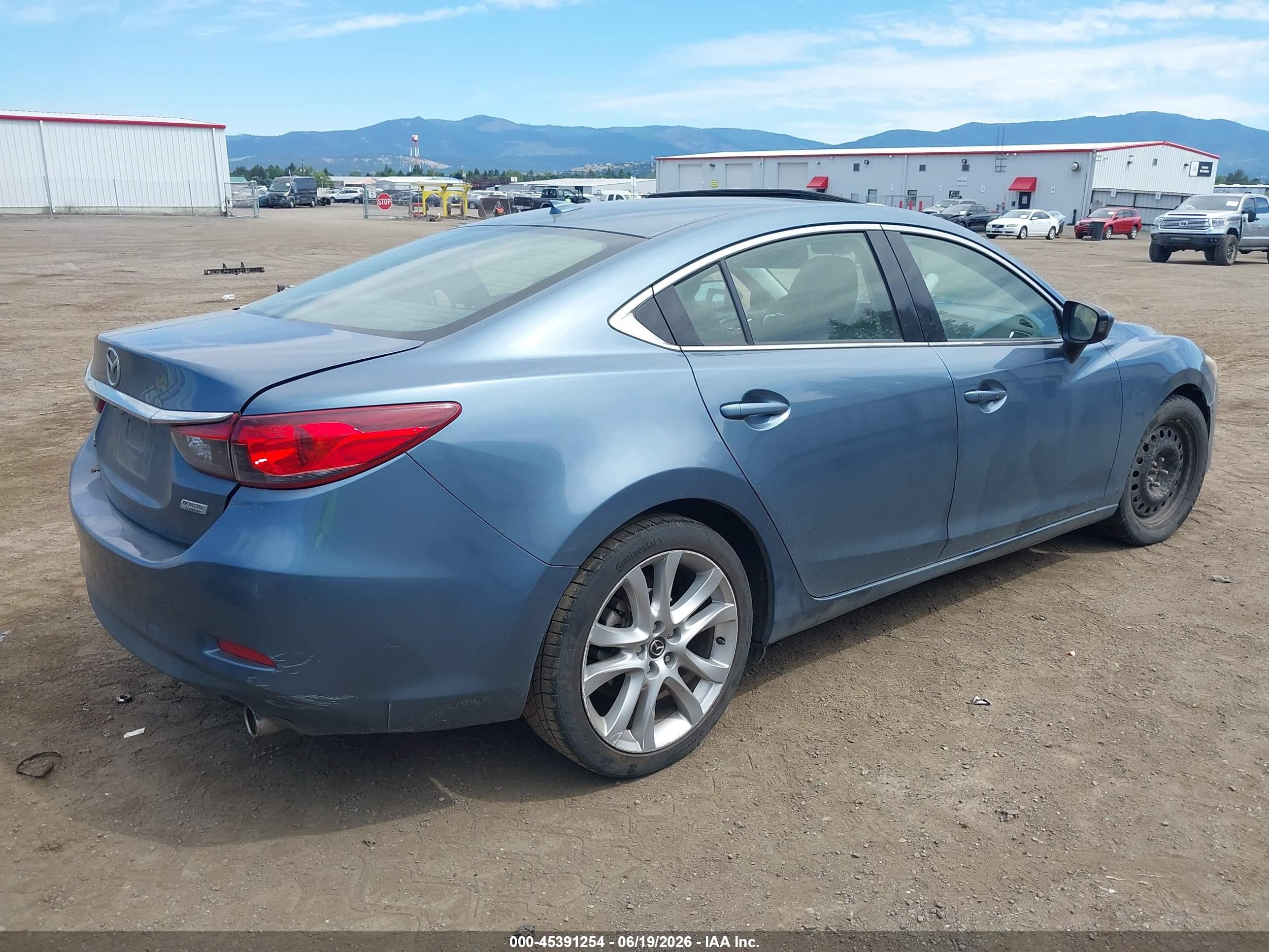 2015 Mazda Mazda6 I Touring Blue vin: JM1GJ1V67F1174925