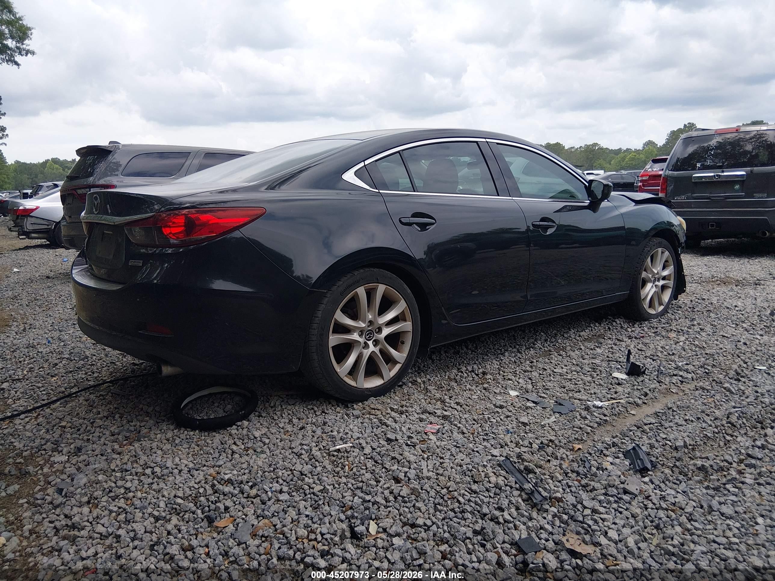 2014 Mazda Mazda6 I Touring Black vin: JM1GJ1V68E1119480
