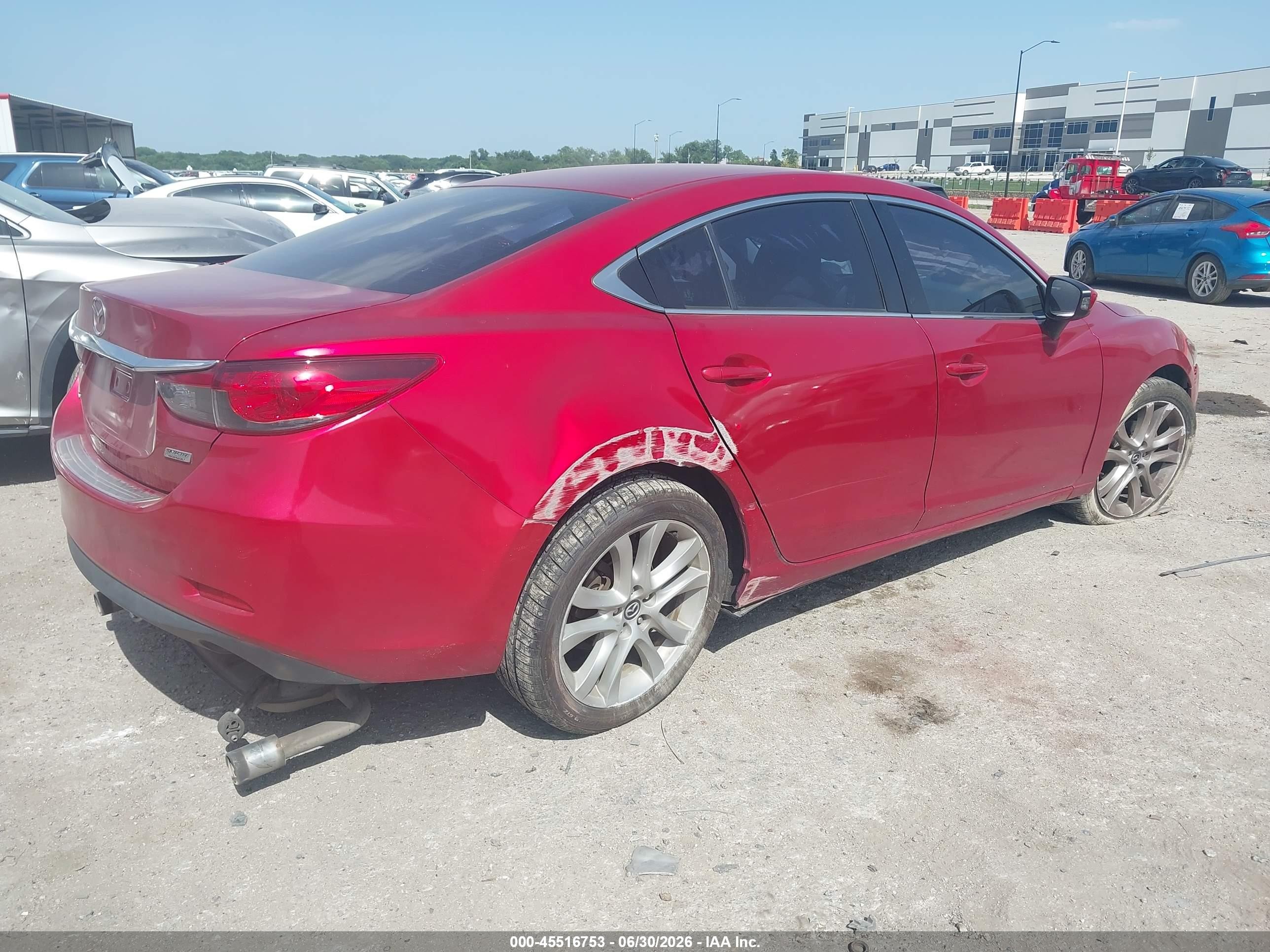 2014 Mazda Mazda6 I Touring Red vin: JM1GJ1V68E1153404