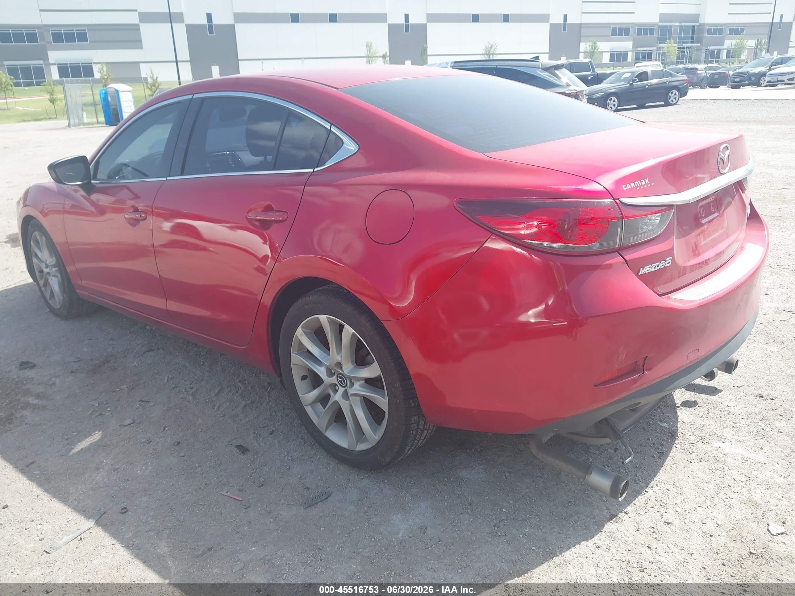 2014 Mazda Mazda6 I Touring Red vin: JM1GJ1V68E1153404