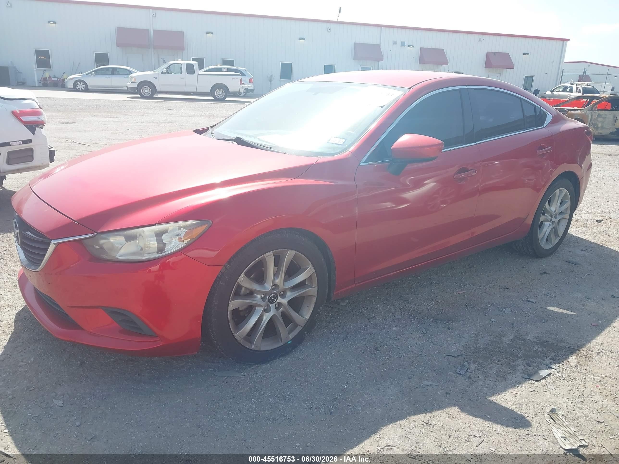 2014 Mazda Mazda6 I Touring Red vin: JM1GJ1V68E1153404