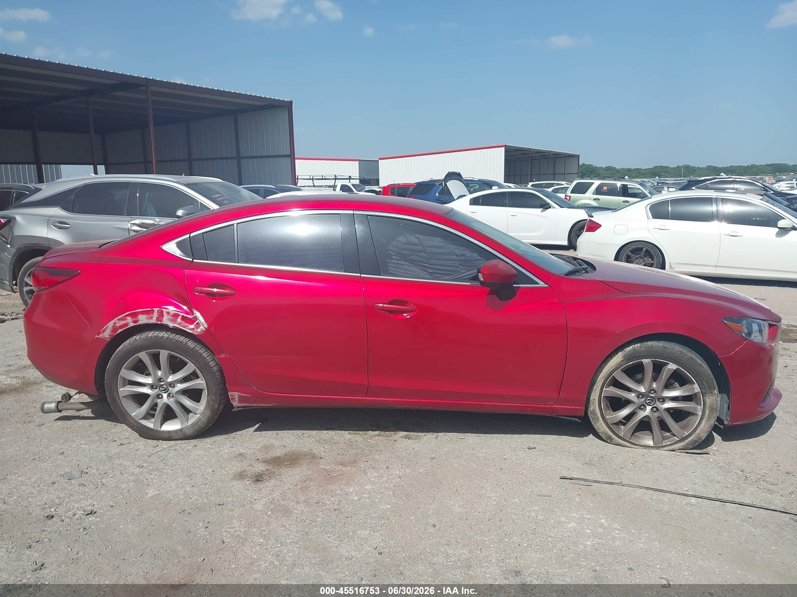 2014 Mazda Mazda6 I Touring Red vin: JM1GJ1V68E1153404