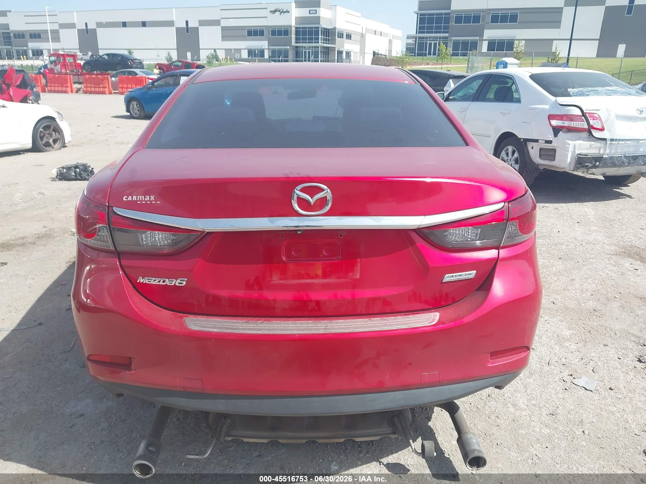 2014 Mazda Mazda6 I Touring Red vin: JM1GJ1V68E1153404