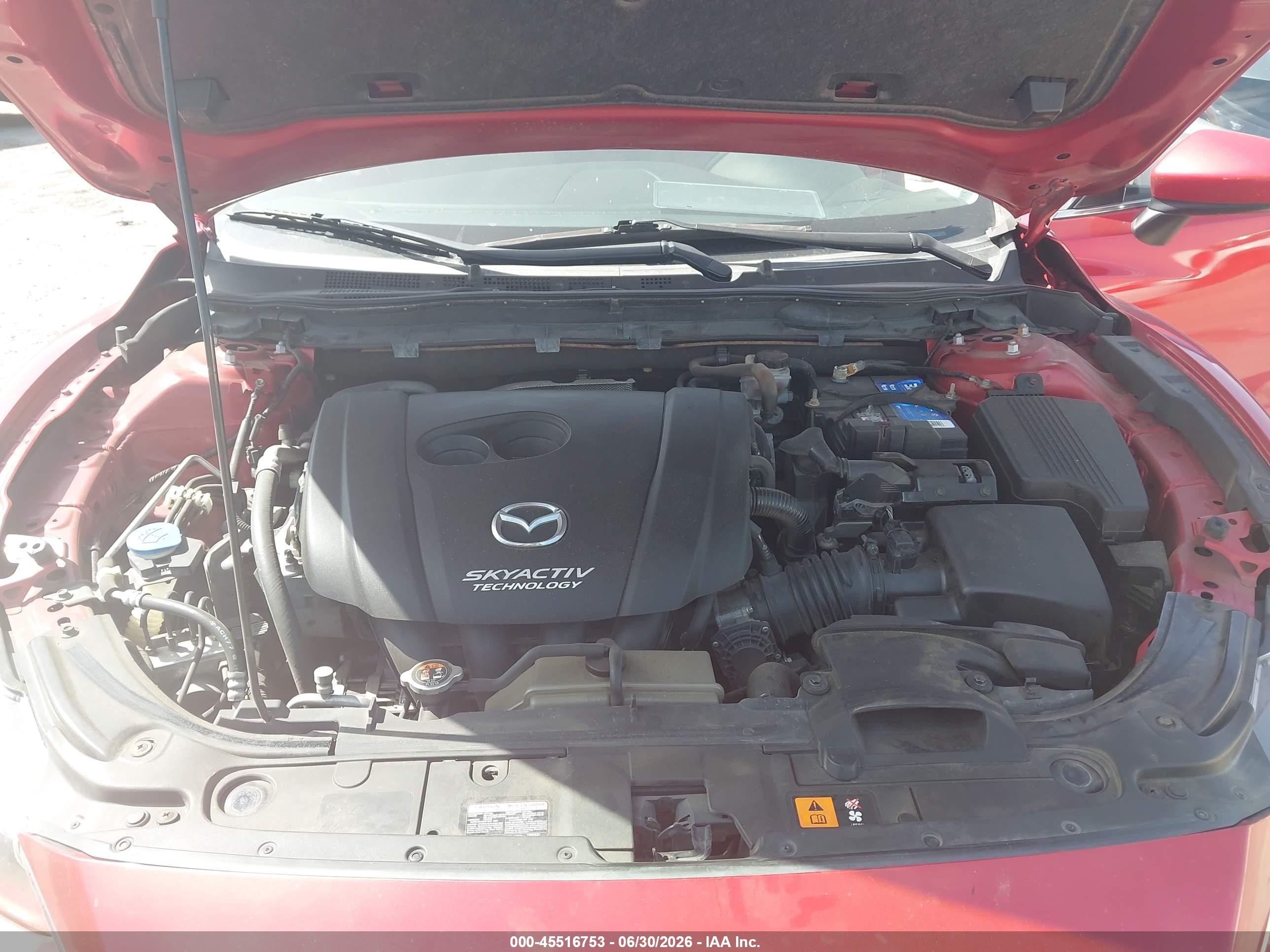 2014 Mazda Mazda6 I Touring Red vin: JM1GJ1V68E1153404