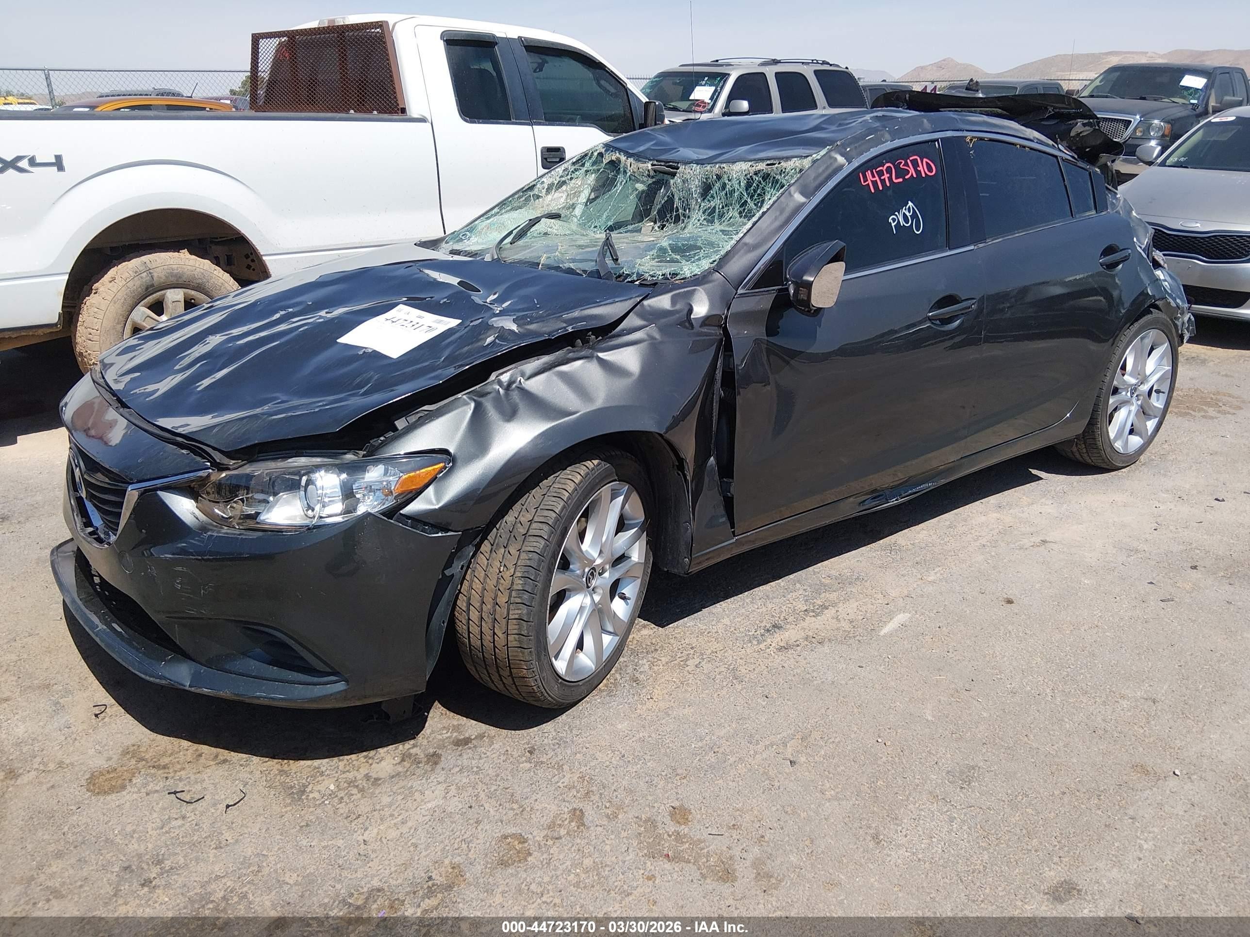 2014 Mazda Mazda6 I Touring Gray vin: JM1GJ1V68E1155945