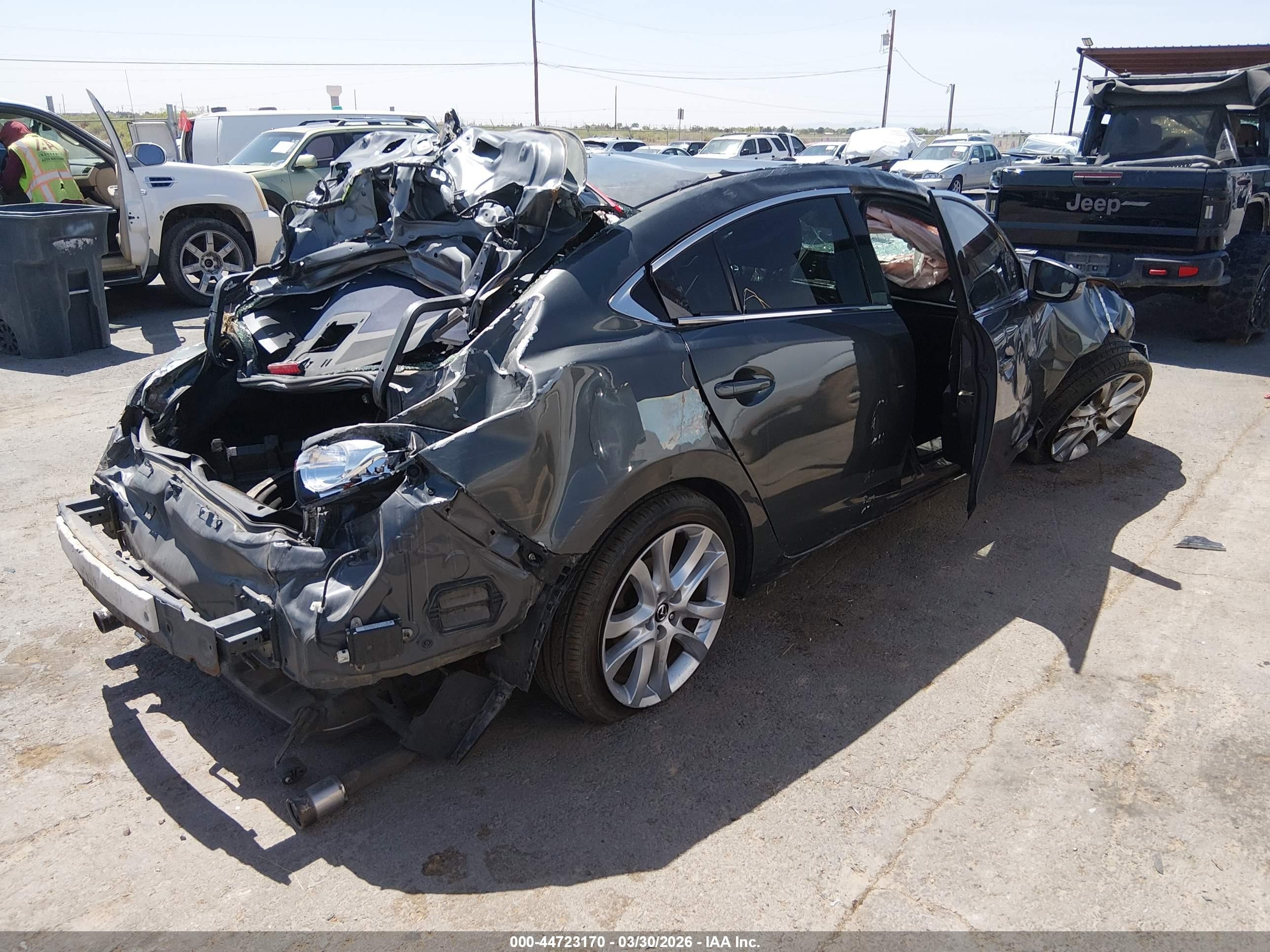 2014 Mazda Mazda6 I Touring Gray vin: JM1GJ1V68E1155945