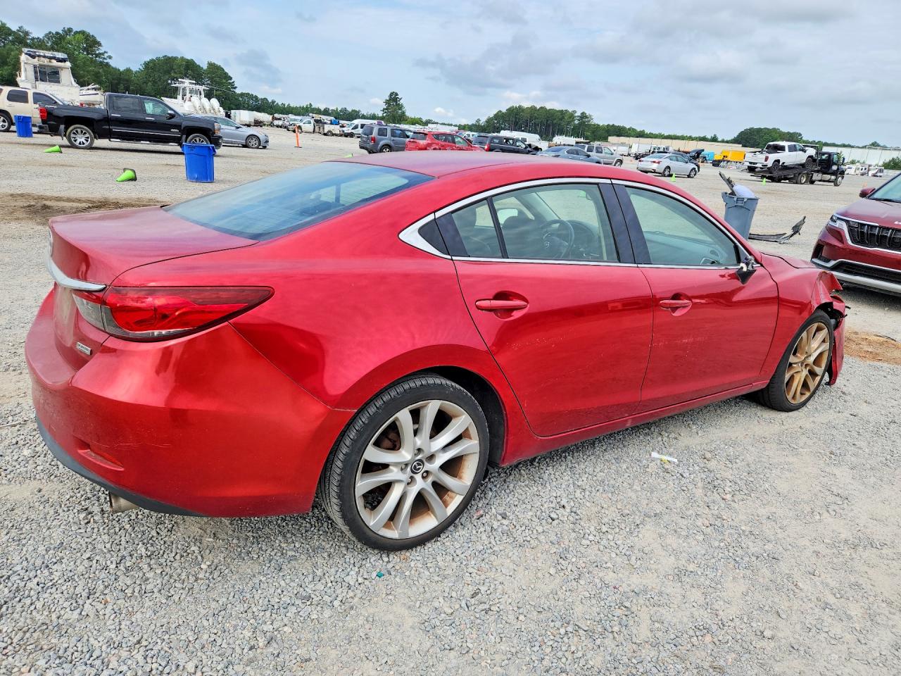 2014 Mazda 6 Touring Burgundy vin: JM1GJ1V69E1141858
