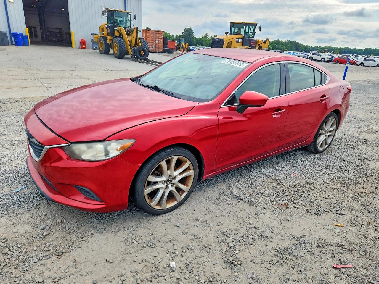 2014 Mazda 6 Touring Burgundy vin: JM1GJ1V69E1141858
