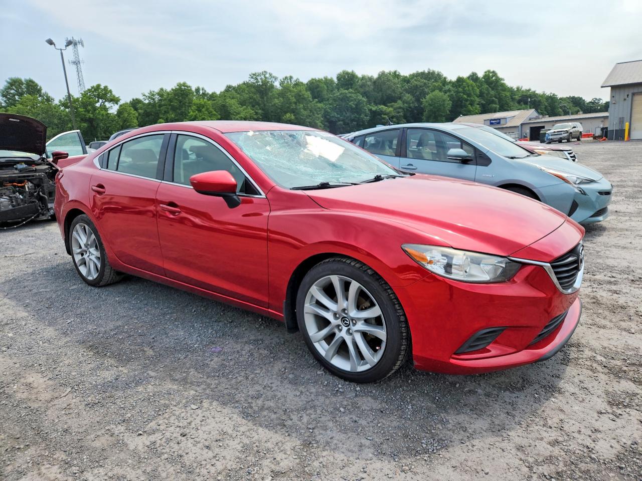 2014 Mazda 6 Touring Red vin: JM1GJ1V69E1147997