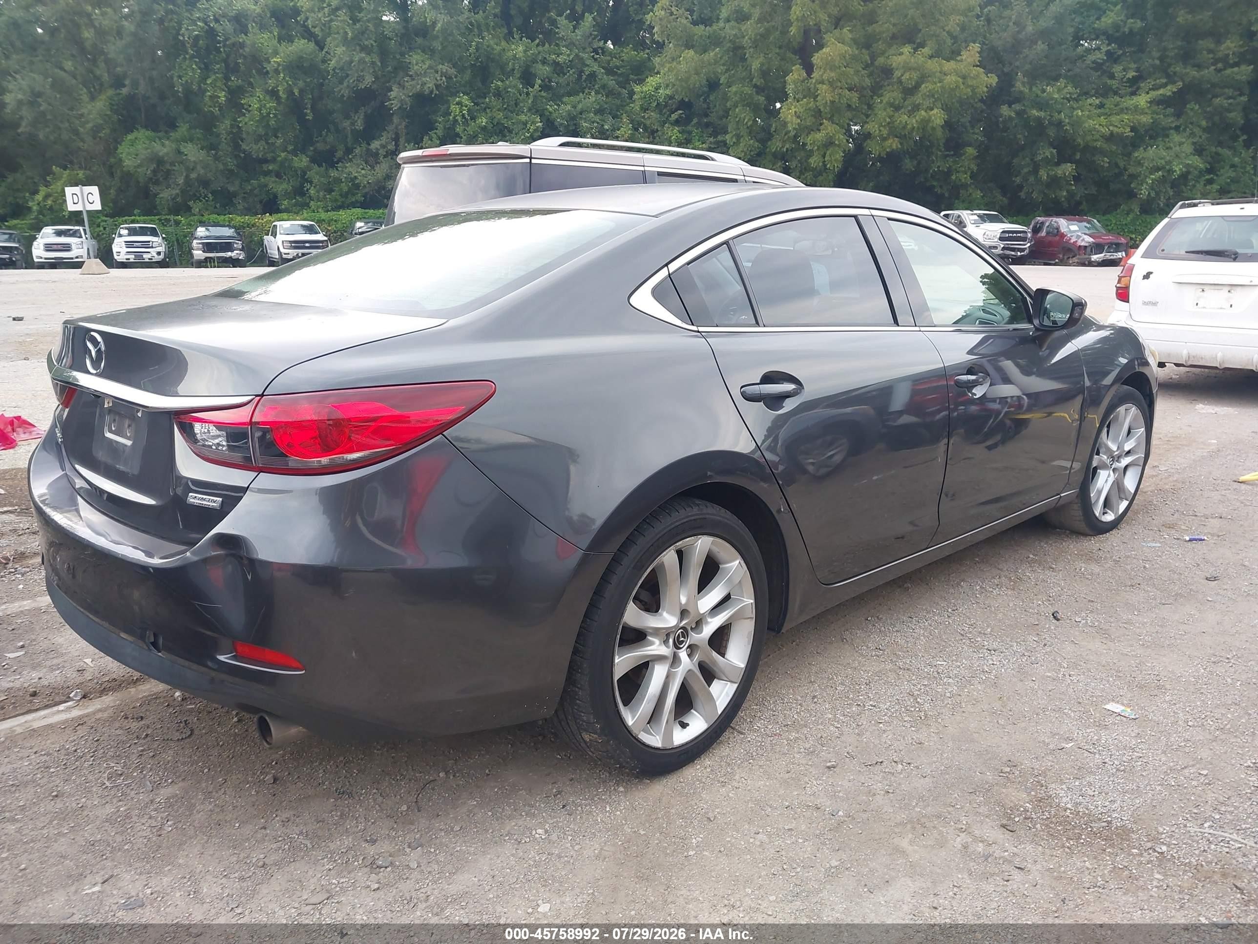 2014 Mazda Mazda6 I Touring Gray vin: JM1GJ1V69E1158207