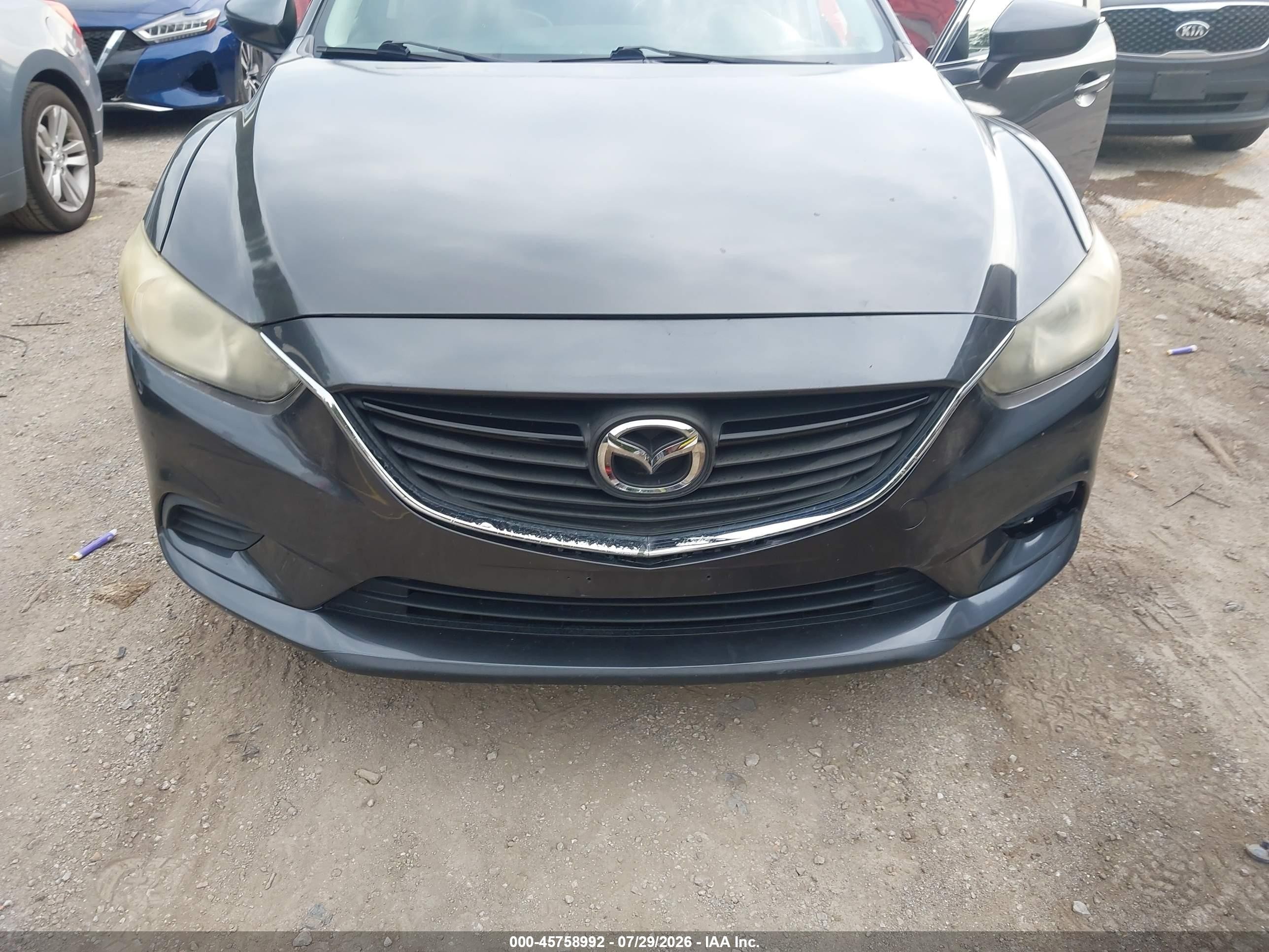 2014 Mazda Mazda6 I Touring Gray vin: JM1GJ1V69E1158207