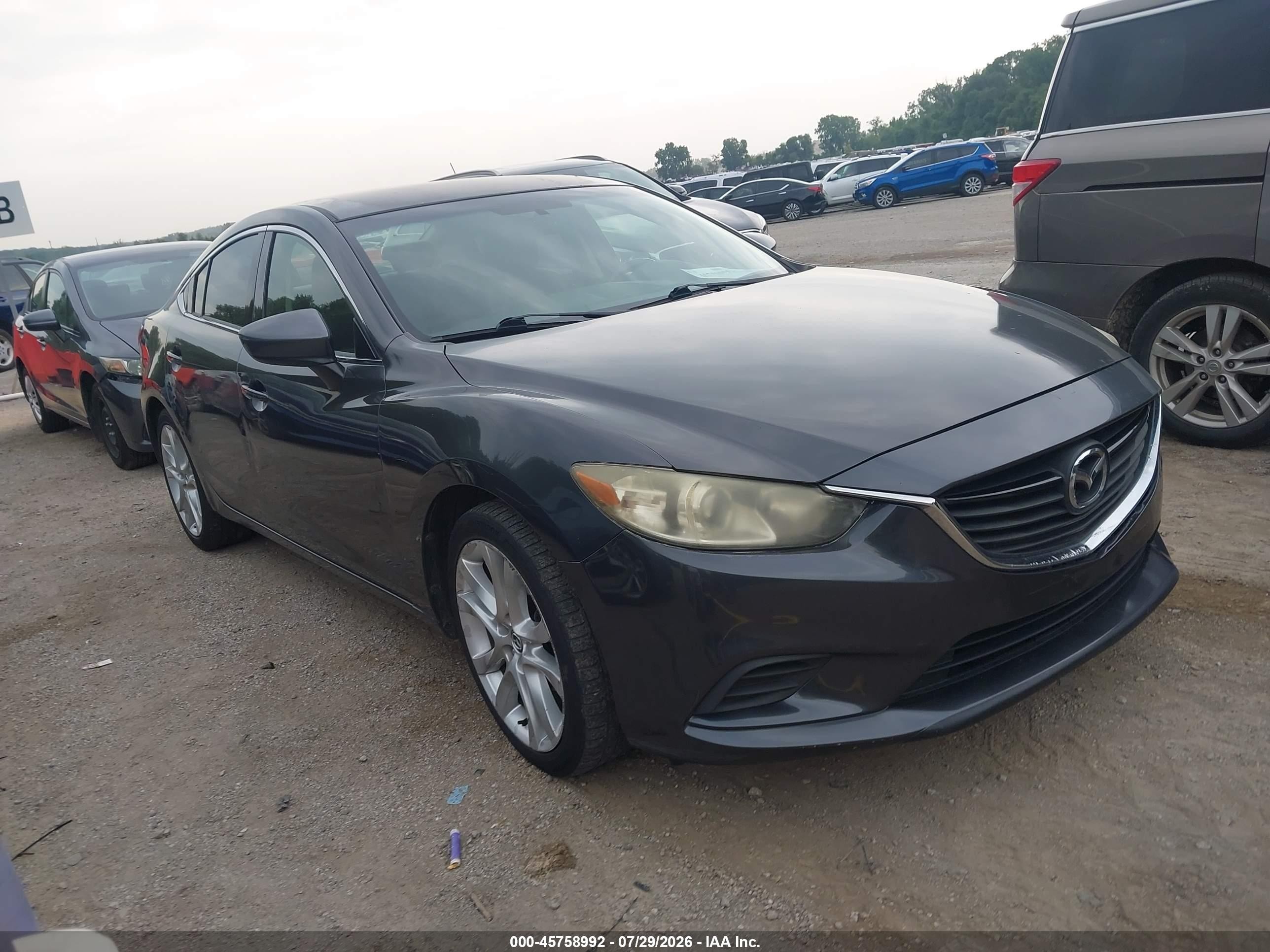 2014 Mazda Mazda6 I Touring Gray vin: JM1GJ1V69E1158207