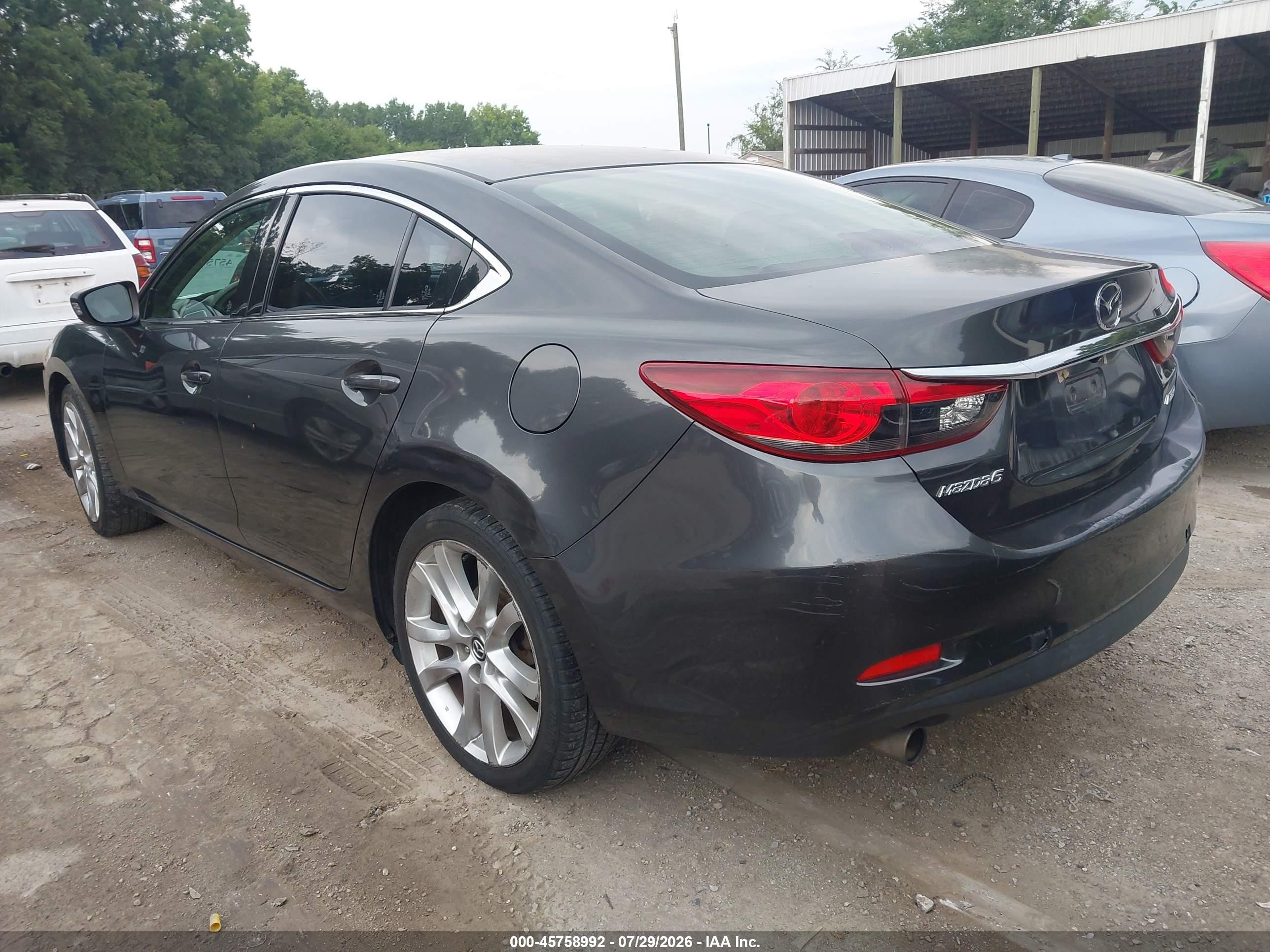 2014 Mazda Mazda6 I Touring Gray vin: JM1GJ1V69E1158207