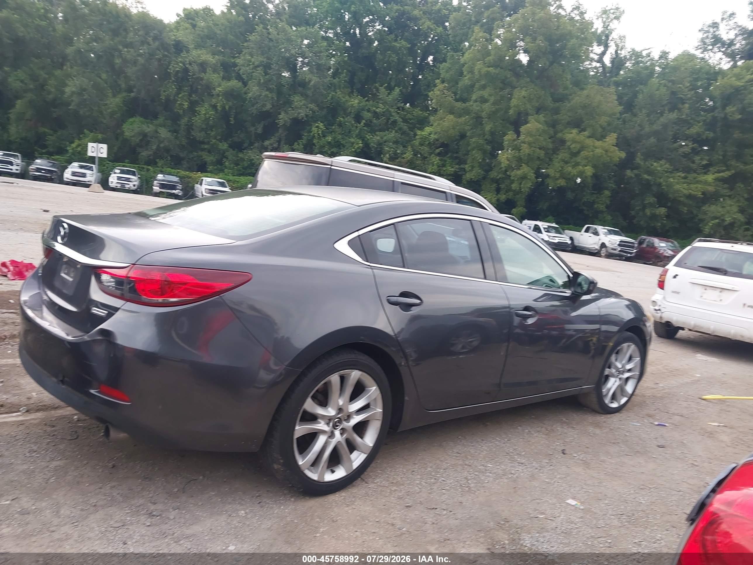 2014 Mazda Mazda6 I Touring Gray vin: JM1GJ1V69E1158207