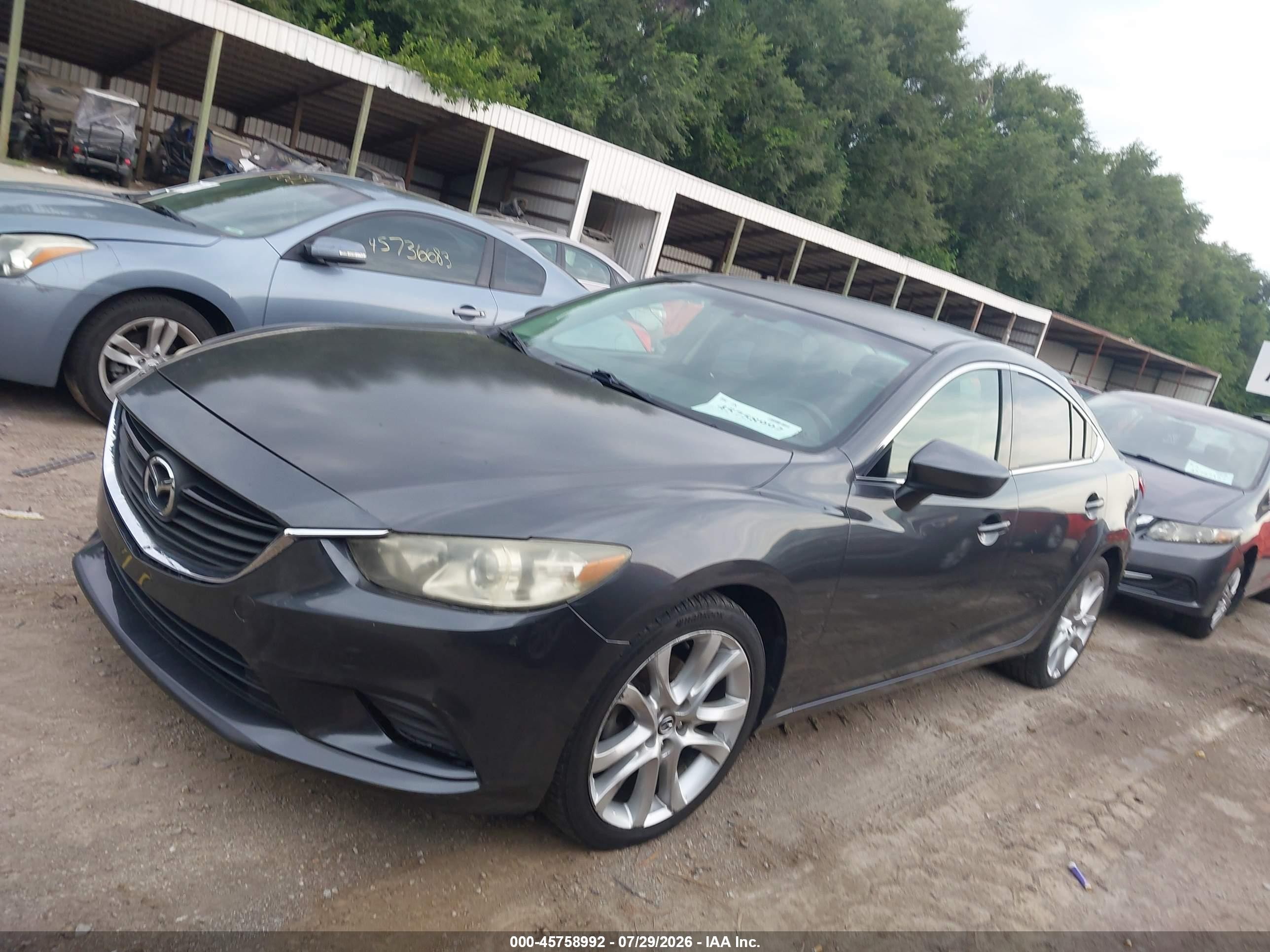 2014 Mazda Mazda6 I Touring Gray vin: JM1GJ1V69E1158207