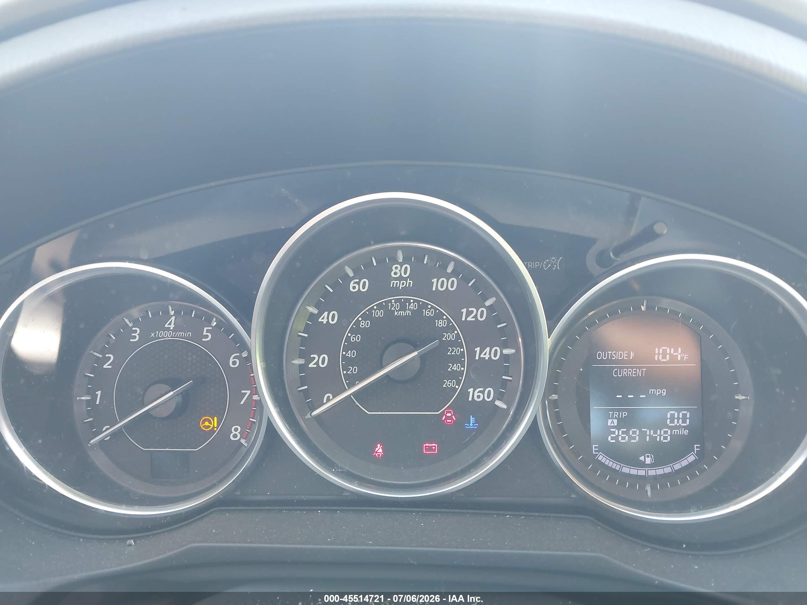 2014 Mazda Mazda6 I Touring Burgundy vin: JM1GJ1V69E1162371