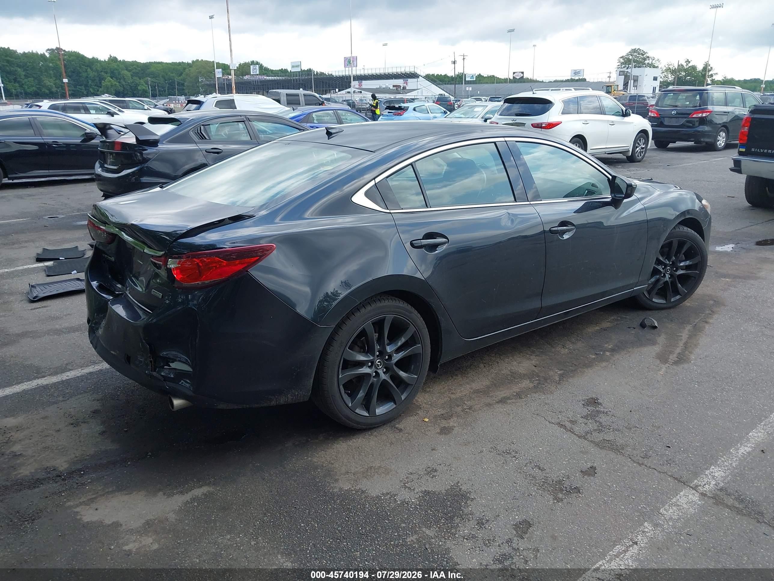 2015 Mazda Mazda6   Black vin: JM1GJ1V69F1167684