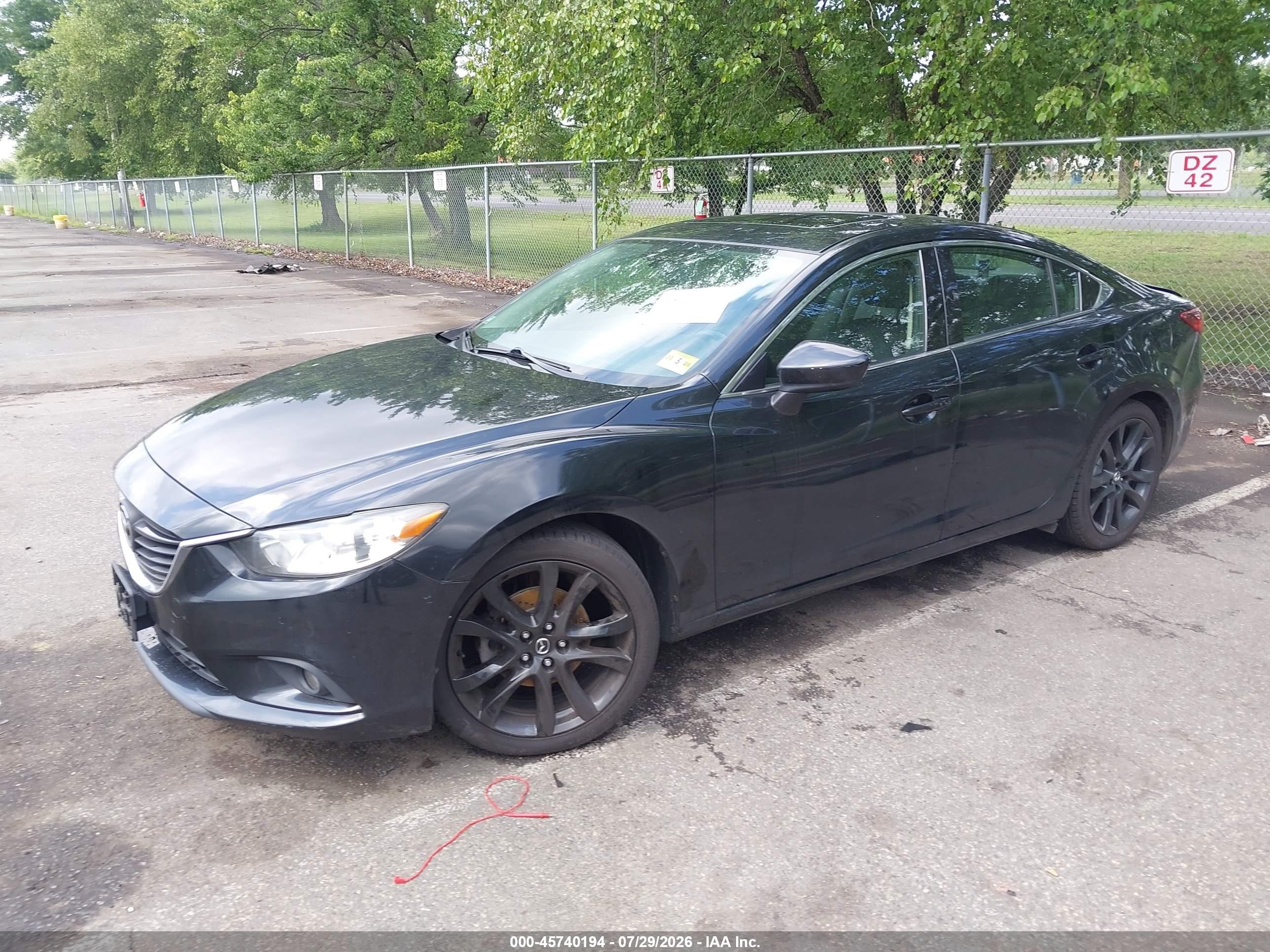 2015 Mazda Mazda6   Black vin: JM1GJ1V69F1167684