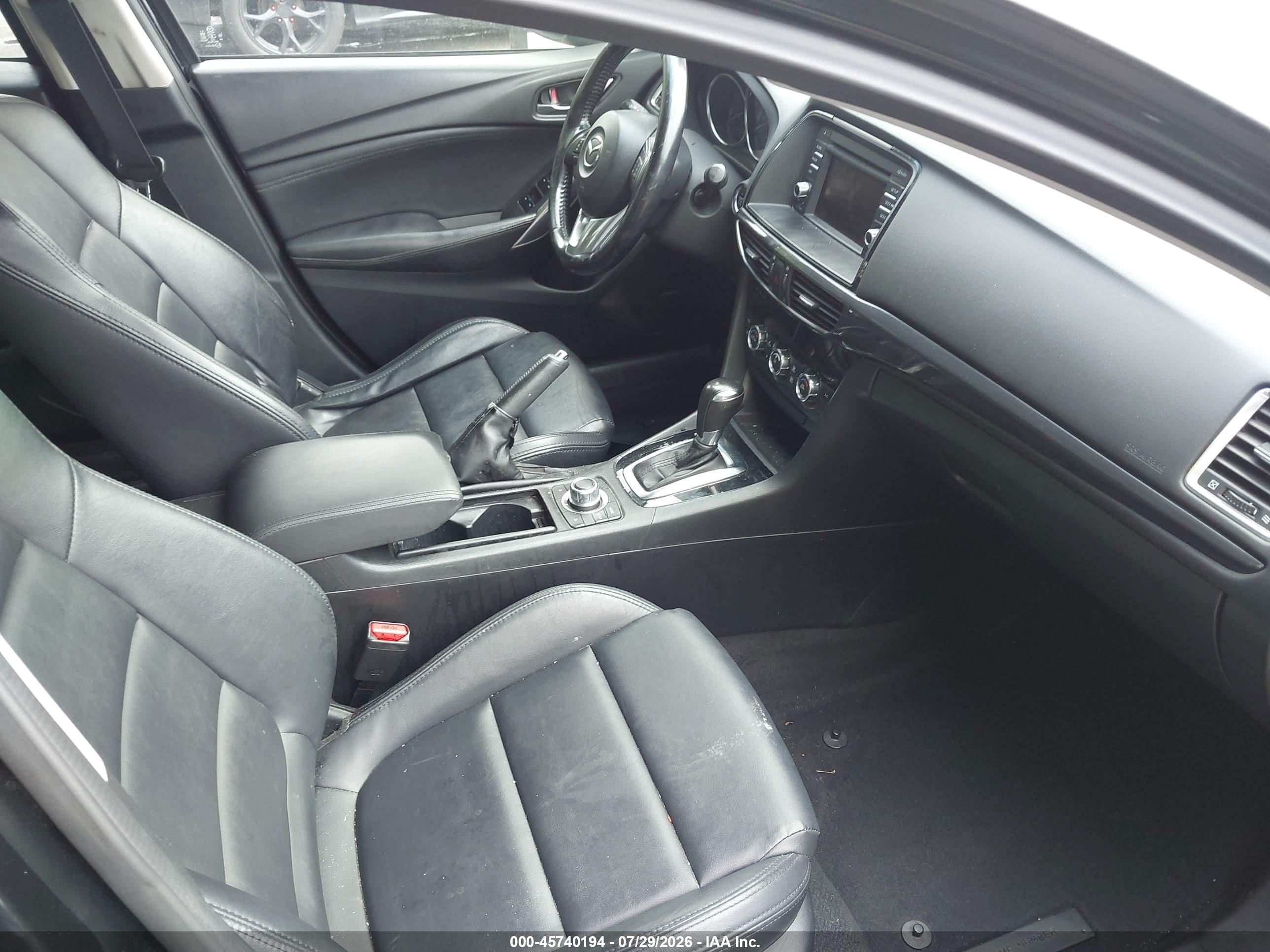 2015 Mazda Mazda6   Black vin: JM1GJ1V69F1167684