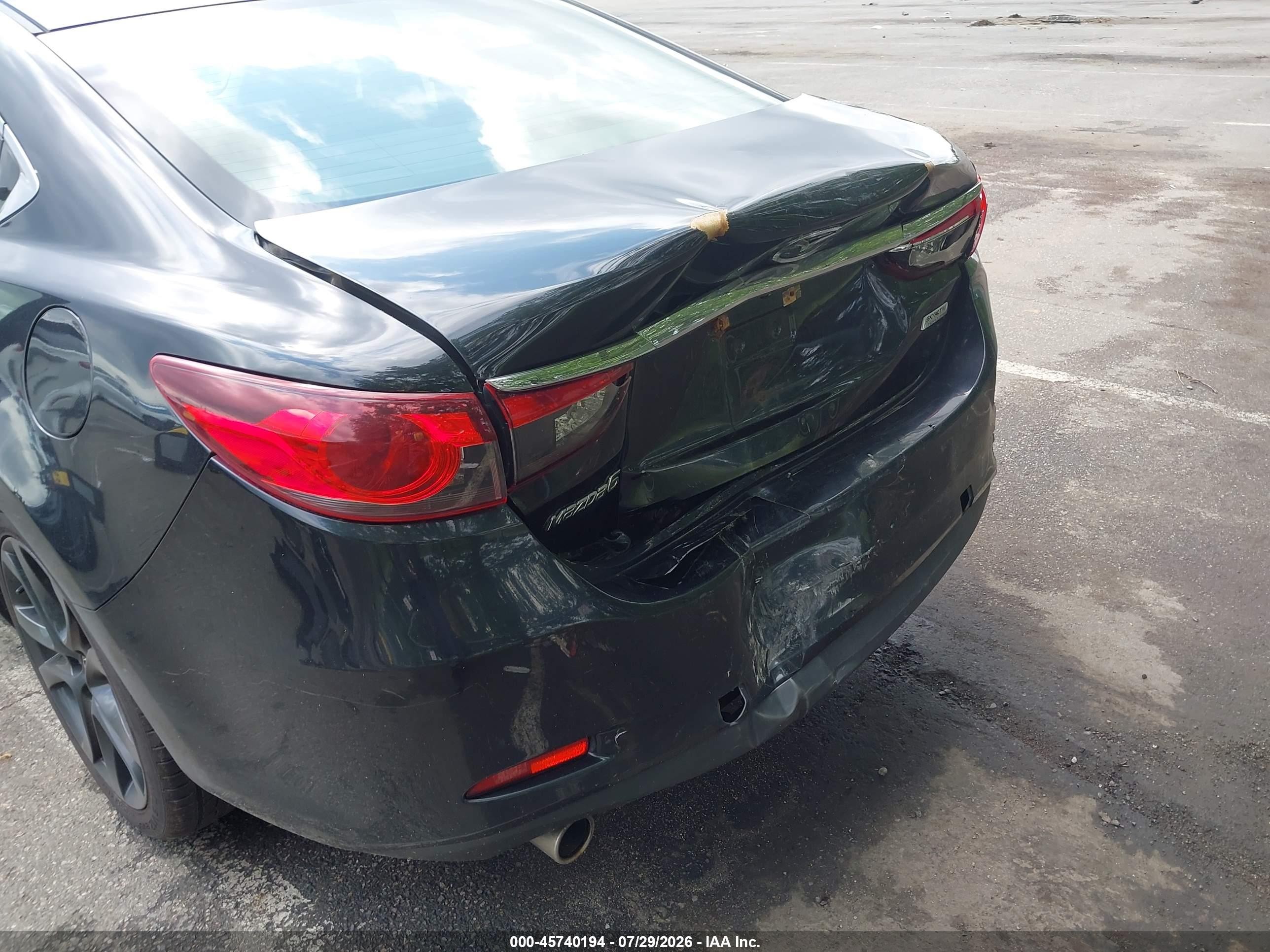 2015 Mazda Mazda6   Black vin: JM1GJ1V69F1167684