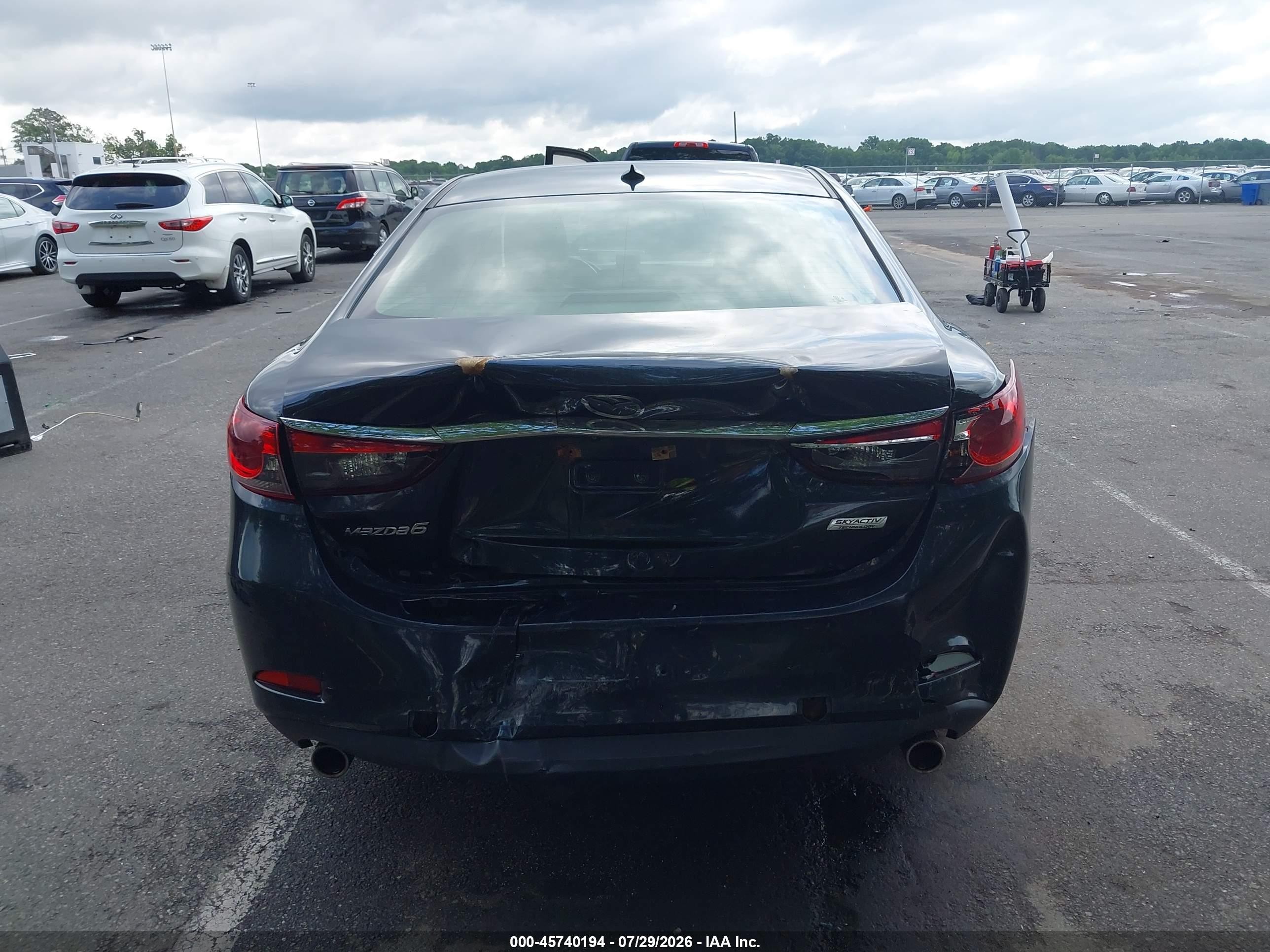 2015 Mazda Mazda6   Black vin: JM1GJ1V69F1167684