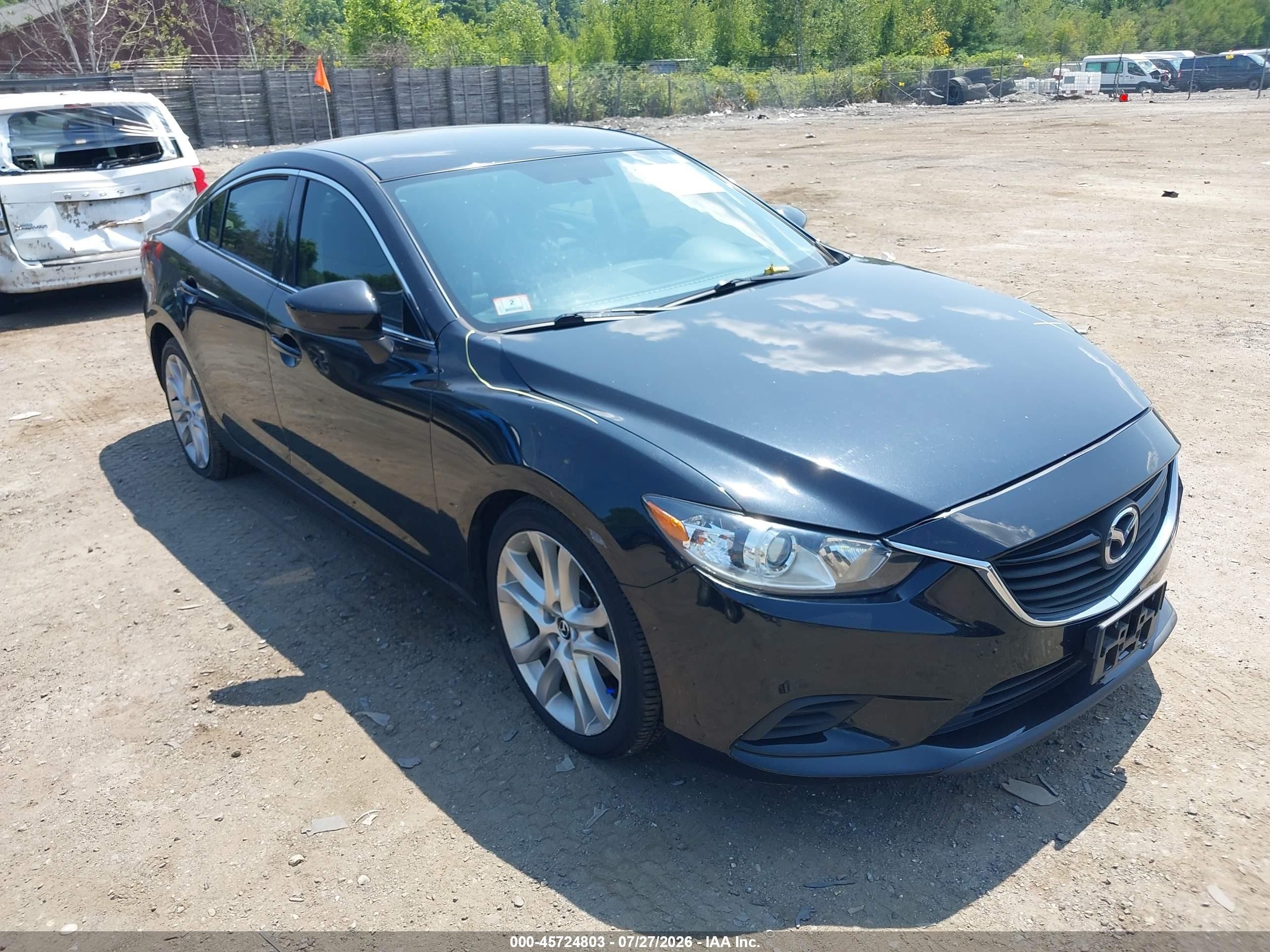2014 Mazda Mazda6 I Touring Black vin: JM1GJ1V6XE1138211